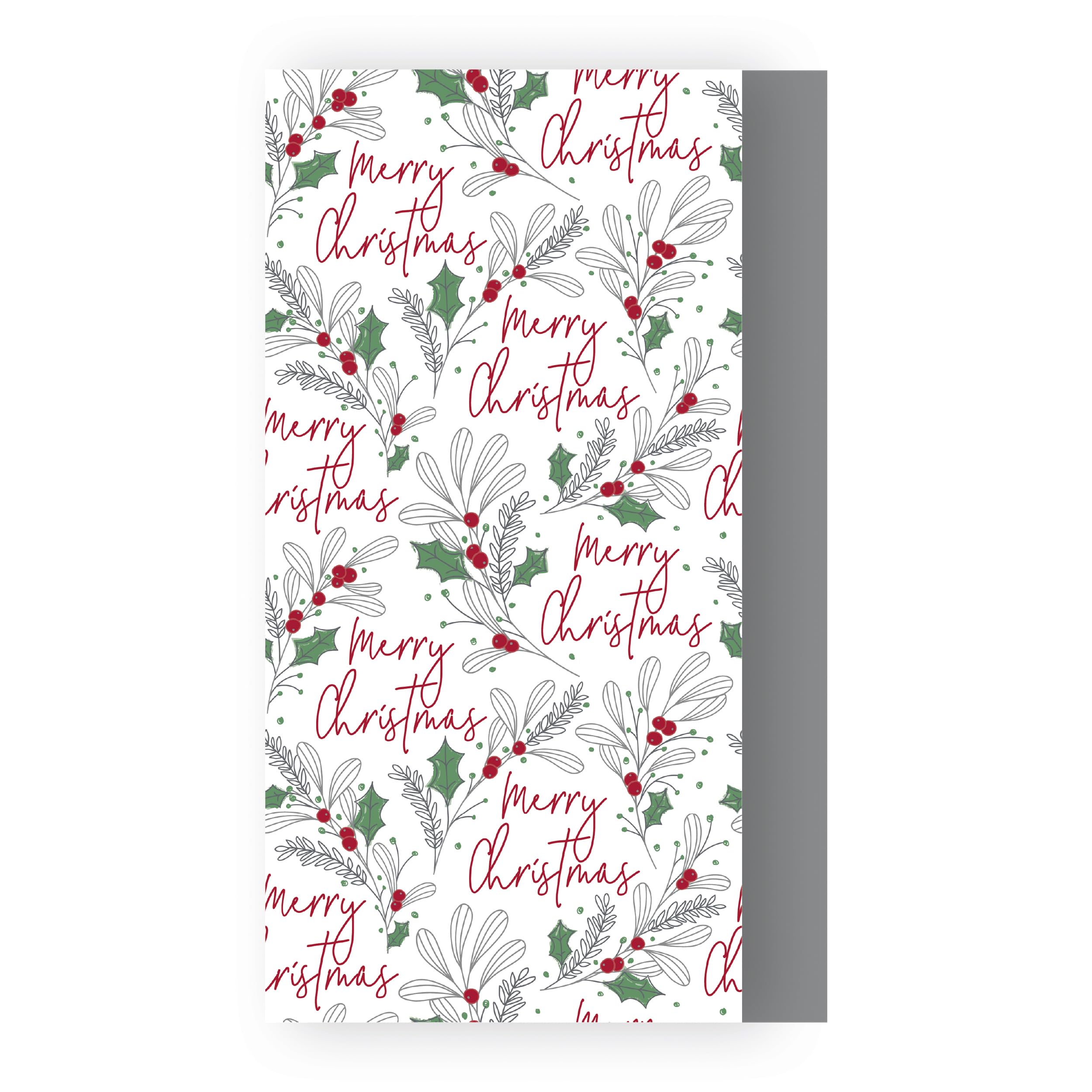 Eurowrap Multi Merry Christmas Wreath 8 Sheets Decorative Tissue Paper For Gift Wrapping Present Crafts Wrapping Paper 50Cm X 70Cm