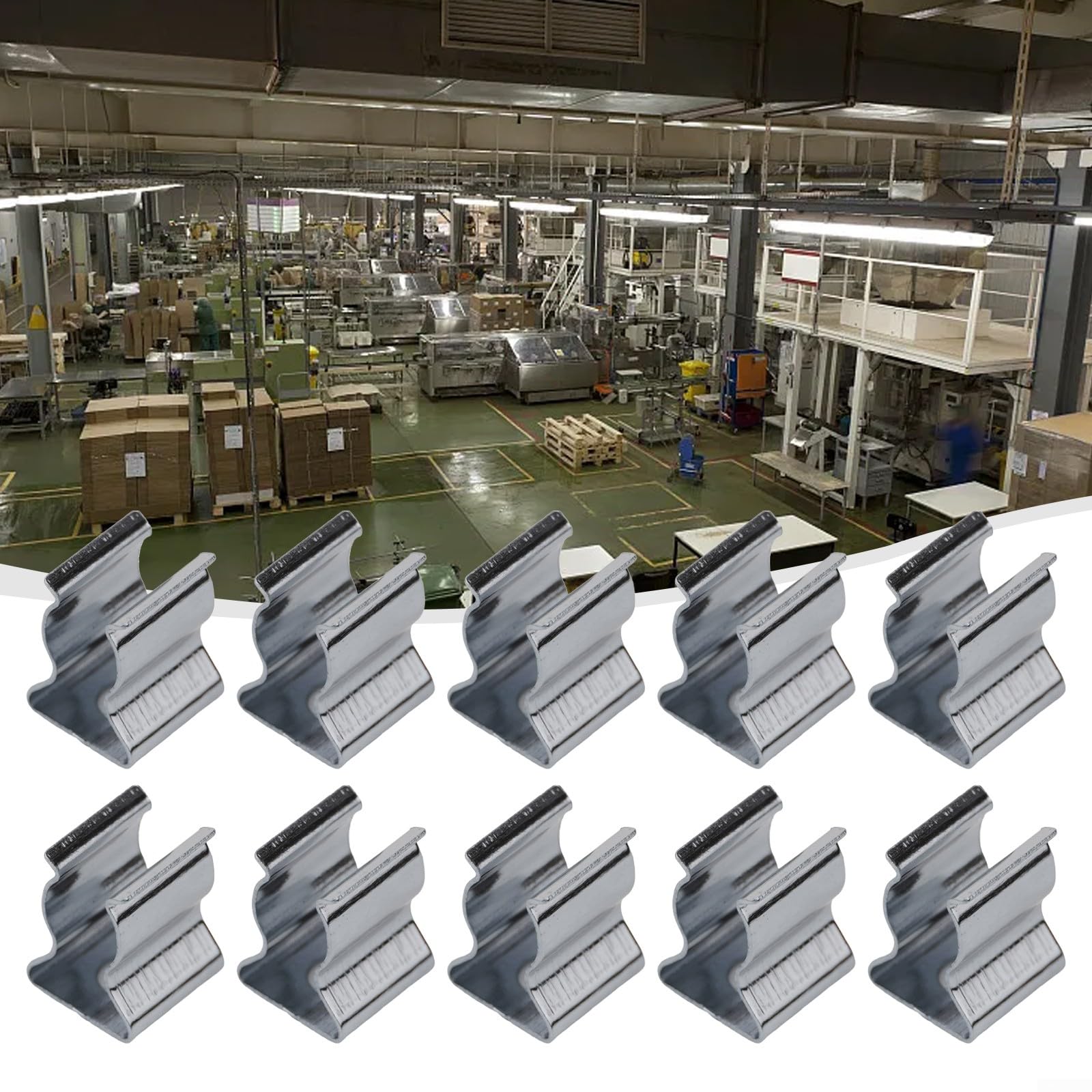 10 Pack Spring Clamps, Spring Steel Terry Clips, Broom and Mop Clips for Hanging Kitchen Home Garden Garage Organization, 6mm-28mm(6mm)