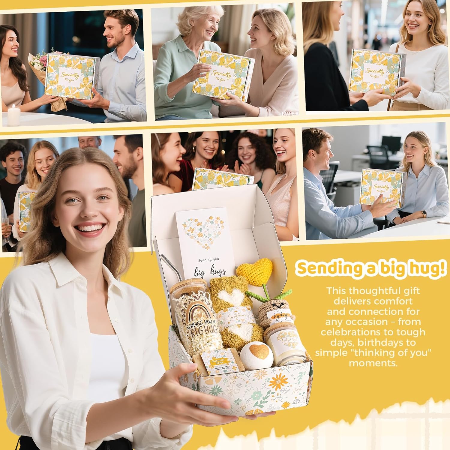 Self Care Gifts for Women,Unique Birthday Gifts for Women,Get Well Soon Gift Baskets,Care Package Thinking of You Sympathy Inspirational Valentines Day Gifts for Her Wife Friends Teenage Girls - Image 7