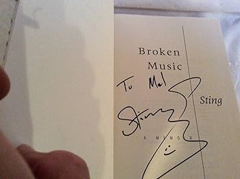 【美品】「BROKEN MUSIC」（洋書） Amazon | Broken Music | Sting | Memoirs
