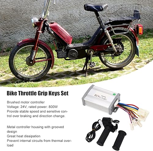 Miniatura 3 de Controlador cepillado, mango de acelerador de pantalla de potencia digital, alto rendimiento 24 V 800 W, kit de controlador de motor cepillado,