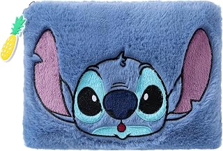 Pyramid International Lilo & Stitch Pencil Case Flat Plush Soft Zipper Bag for Kids Fans Stationery Organizer Official Disney Product