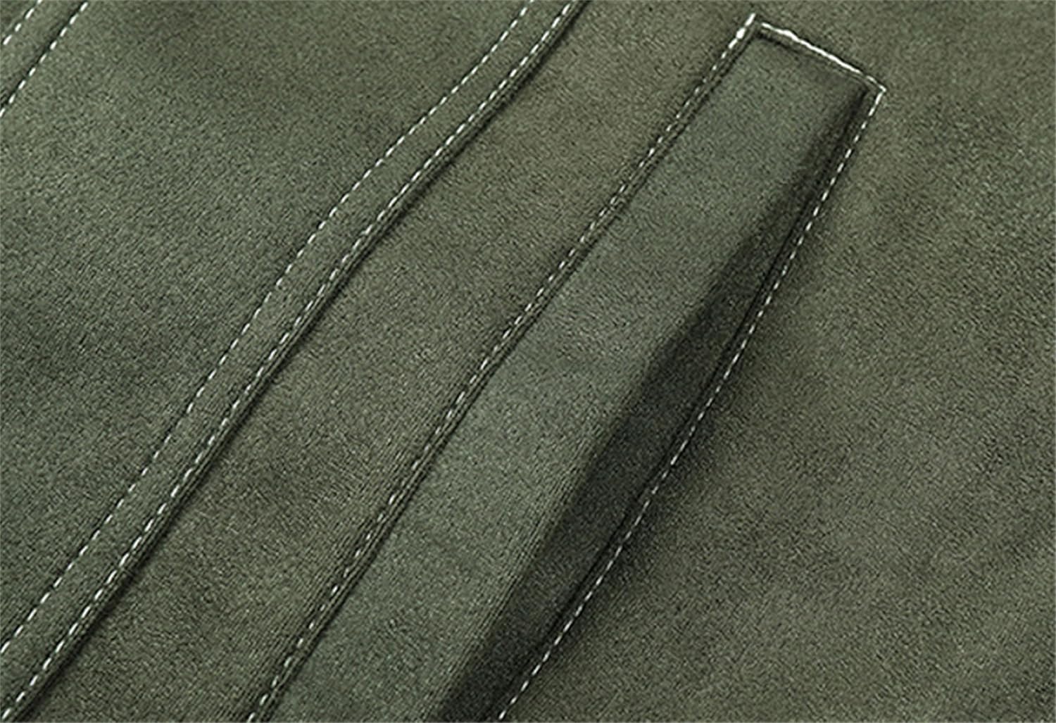 Cromoncent Jaqueta masculina de camurça, vintage, estilo caminhoneiro em promoção! Veja a oferta e mais achadinhos de Jaquetas & Casacos 5 Hoje é o melhor dia para comprar Cromoncent Jaqueta masculina de camurça, vintage, estilo caminhoneiro com aquele preço maroto! Promoção! Aproveite a oferta! 5