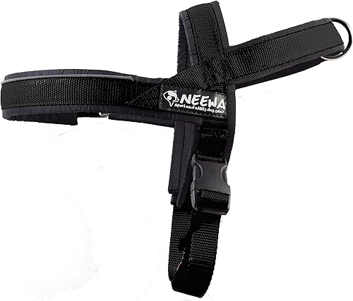 Miniatura 8 de Neewa Arnés deportivo (S, amarillo), arnés acolchado para perro, con asa de control, fácil de poner y quitar