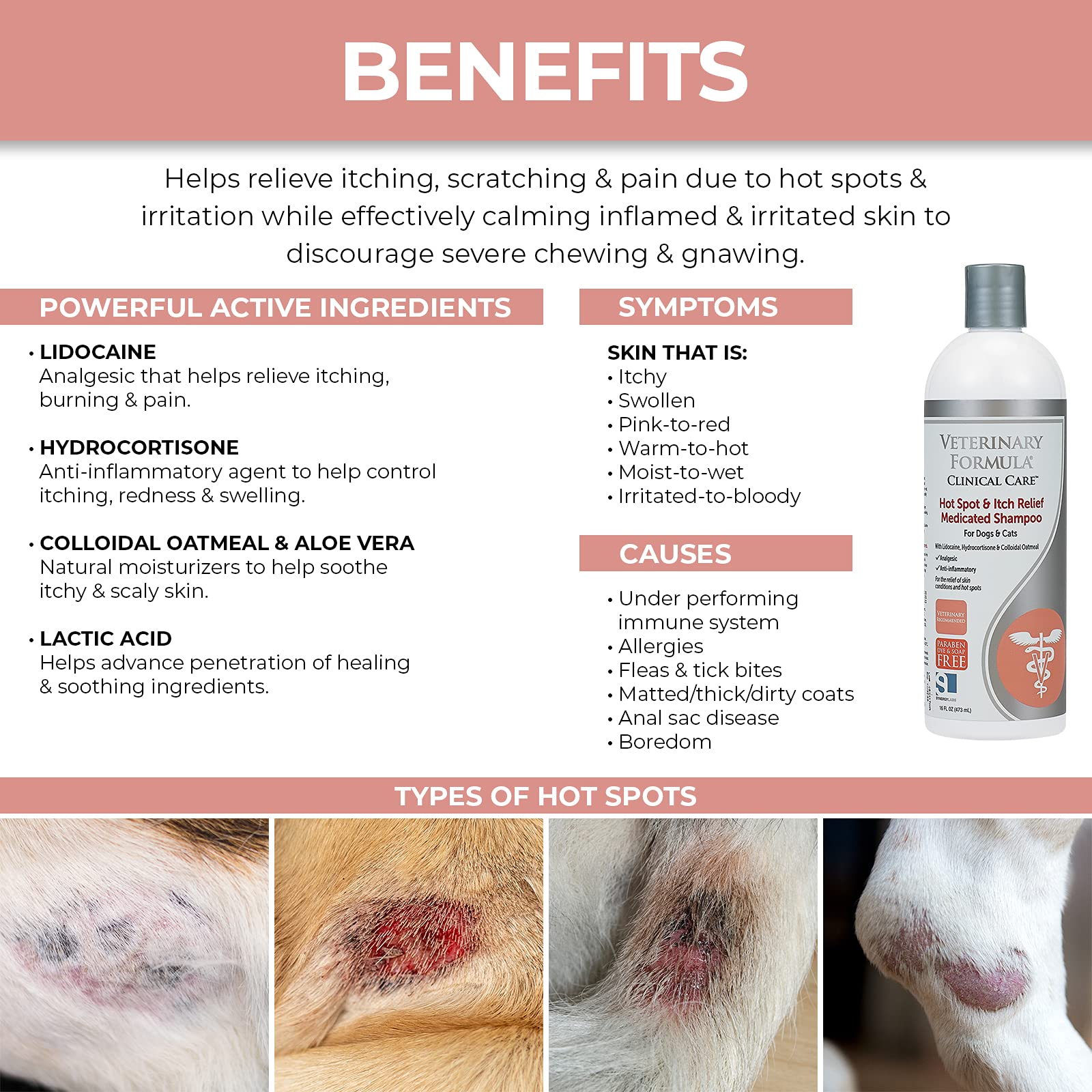 Veterinary Formula Clinical Care Hot Spot & Itch Relief Medicated Spray