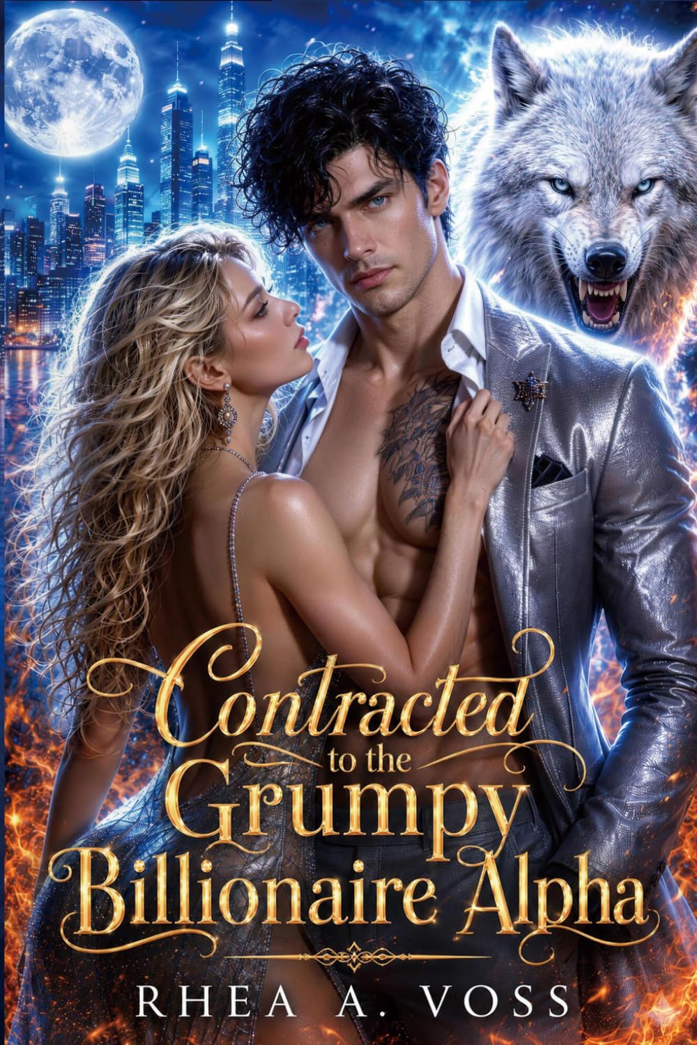 Contracted to the Grumpy Billionaire Alpha: A Fake Relationship Secret Baby Enemies-to-Lovers Romance (The Wolf Pact Series)