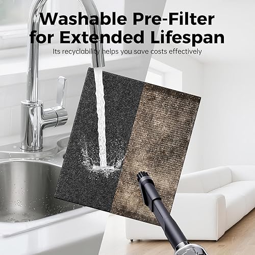 Miniatura 7 de Purificador de aire para el hogar, habitación grande, dormitorio, hasta 3000 pies cuadrados con filtros lavables