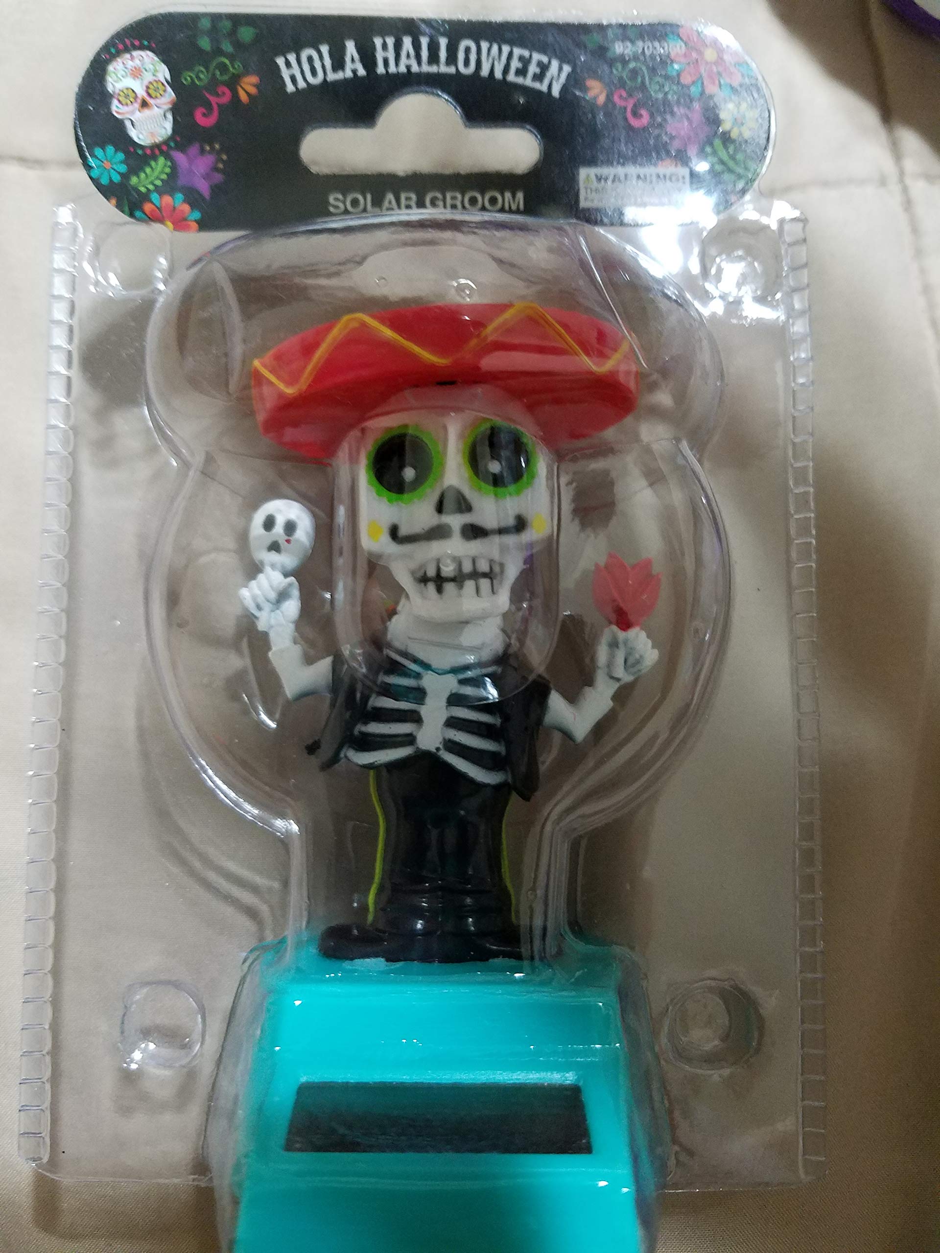 Navillus Solar Halloween Holiday Collection 10cm Dancing Dia de los Muertos Groom Skeleton