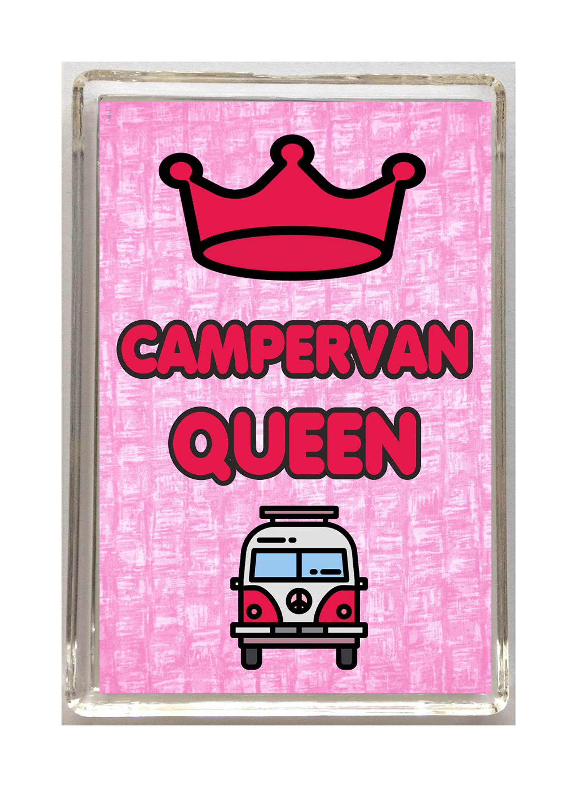 'Clare's Cosmetics' Fun Camerpan Lover Gift – Campervan Queen – Fridge Magnet - Novelty Present