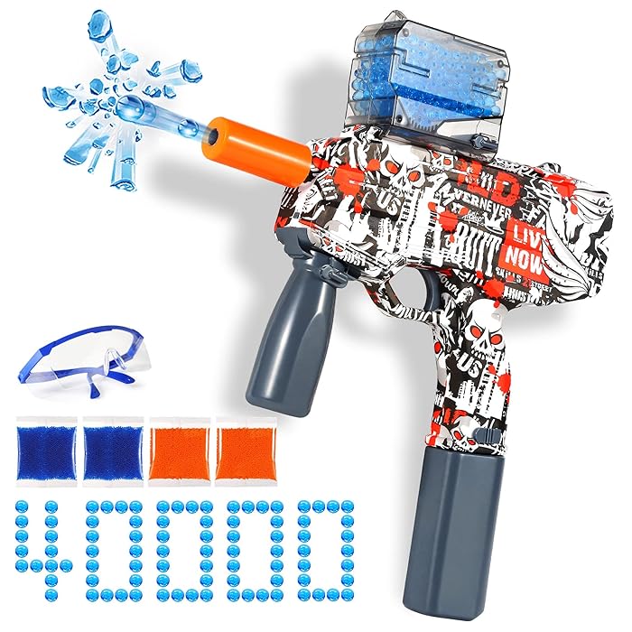 Buy Splatter Ball Gun, Rechargeable Electric Automatic Gel Blaster, Gel