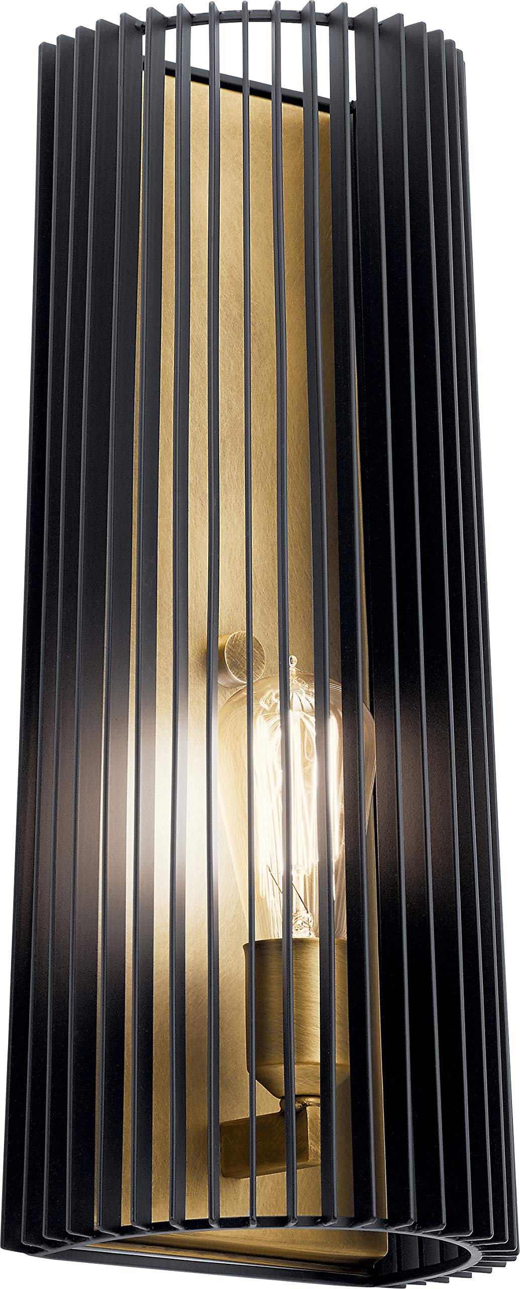 Kichler 44170BK Linara Wall Sconce, 1-Light 75 Watts, Black