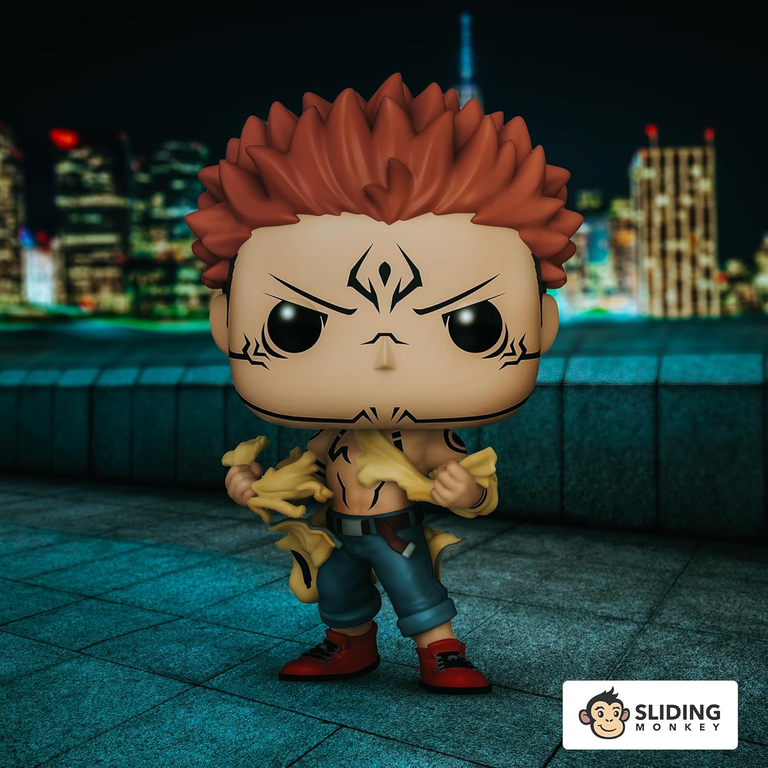 Funko Pop! Animation: Jujutsu Kaisen - Ryomen Sukuna Tearing Shirt Special Edition Multicolor Vinyl Figure Exclusive #1483