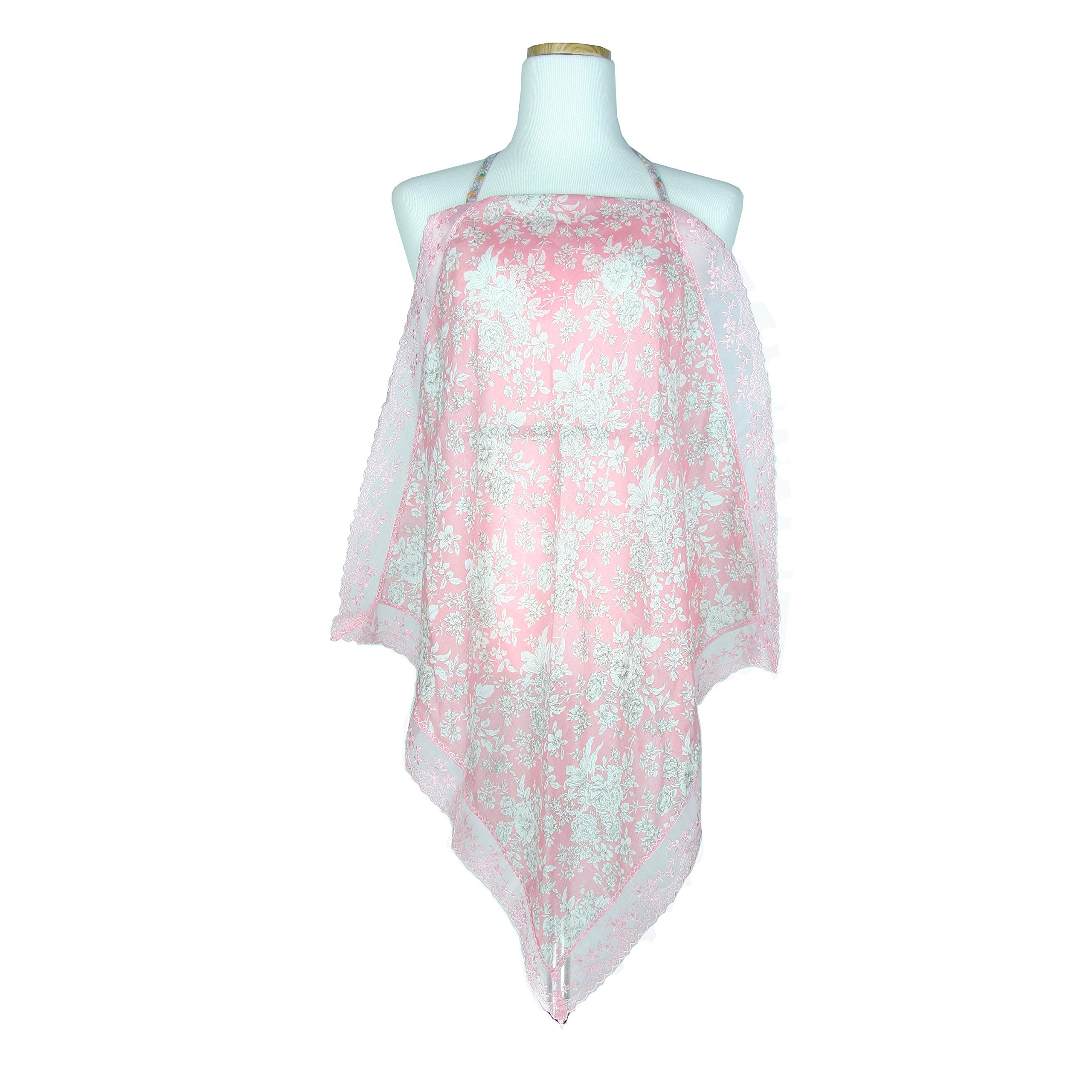 soyin Adult Bibs (WhiteBackdrop_Pink lace)