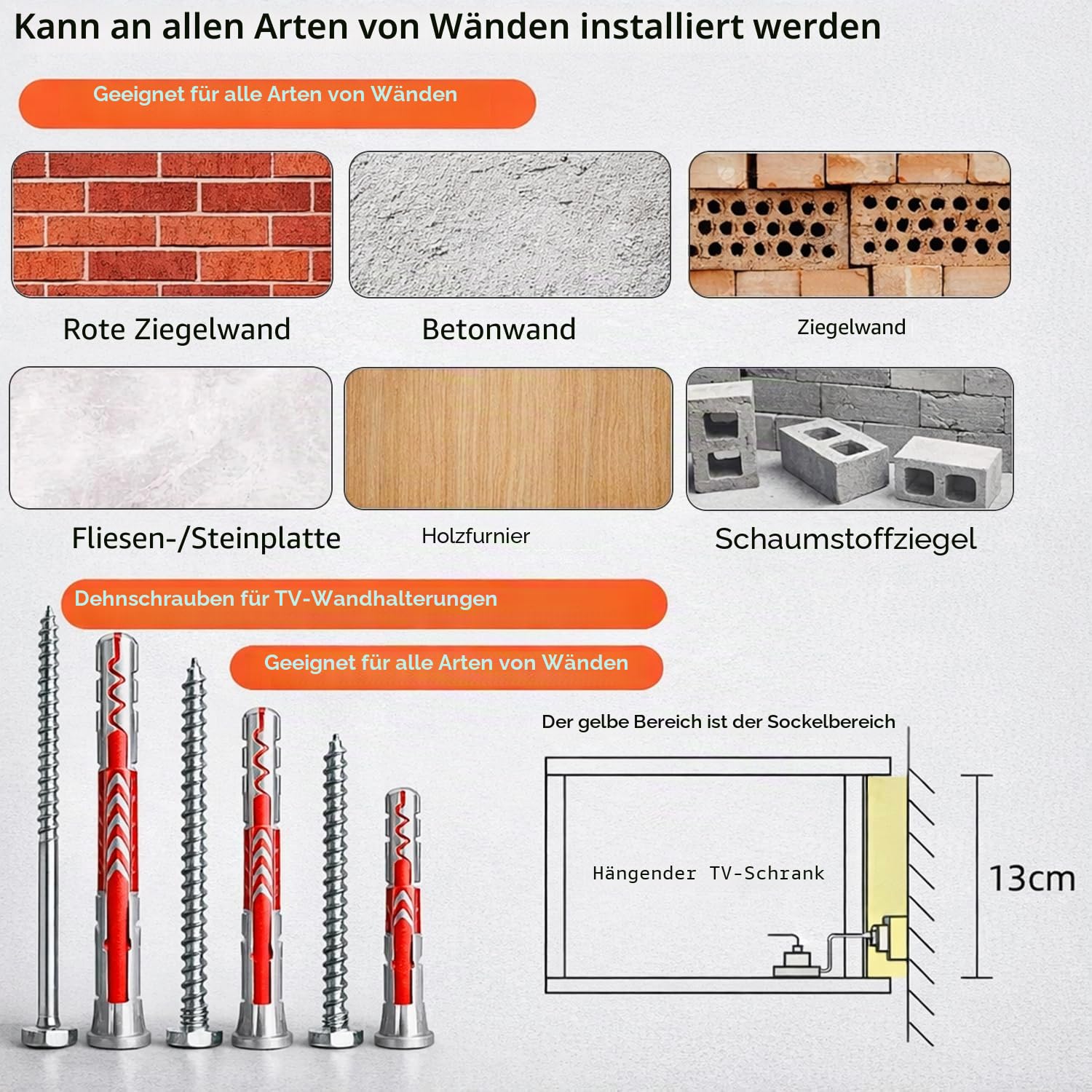 Modernes Schwebendes TV-Regal | Wandmontierte Unterhaltungsmedien-Konsole | Großes Aufbewahrungs-TV-Bank für Wohnzimmer & Büro (Khaki, 180cm)