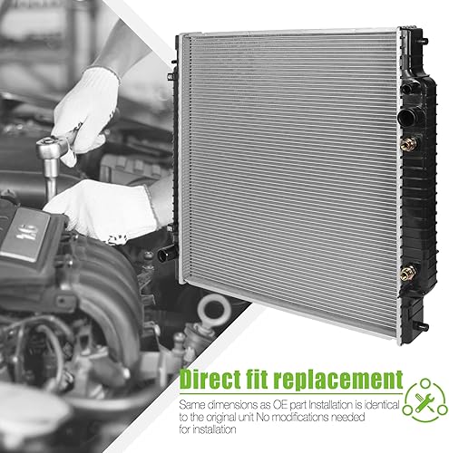Miniatura 3 de SCITOO 2171 Radiador apto 2000-2005 para Ford para Excursion 6.8L 2000-2003 para Ford para Excursion 7.3L 1999-2004 para Ford para F-250 Super Duty