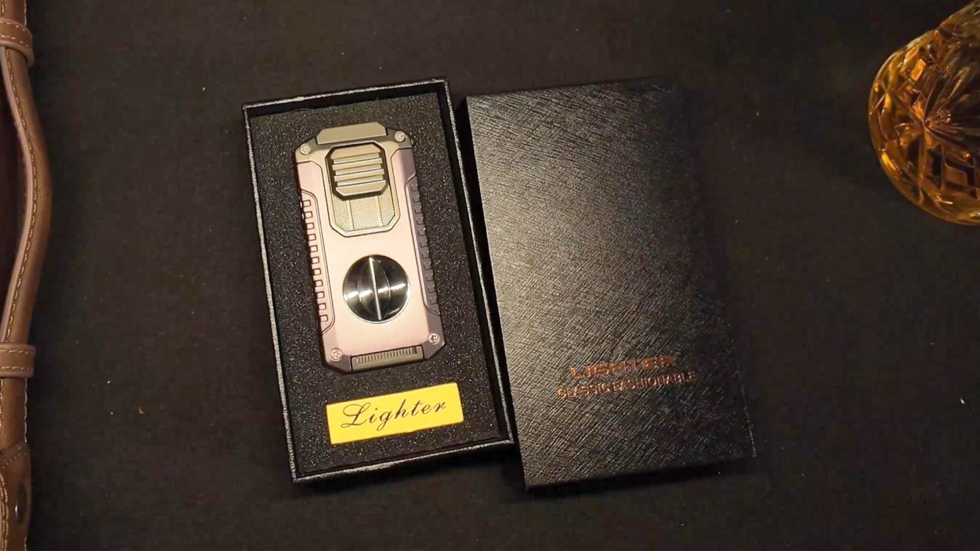 Encendedor con soplete triple y cortador Reutilizable miniatura 7