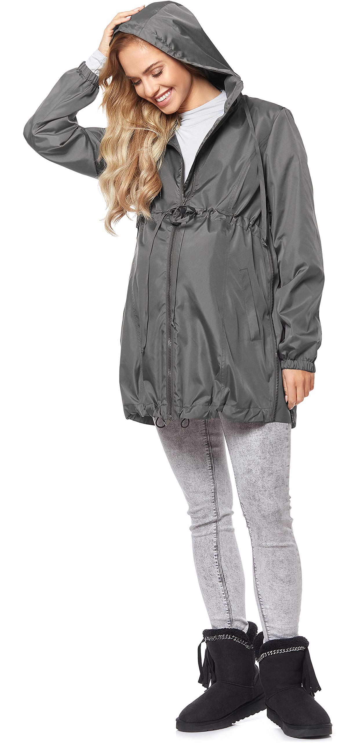 Be Mammy Manteau Veste à Capuche Grossesse Maternité BE20-213