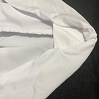 Vista 7 de Paquete de 4 manteles elásticos redondos blancos de 60 pulgadas, mantel redondo de elastano de 60 pulgadas, mantel ajustable elástico, lavable