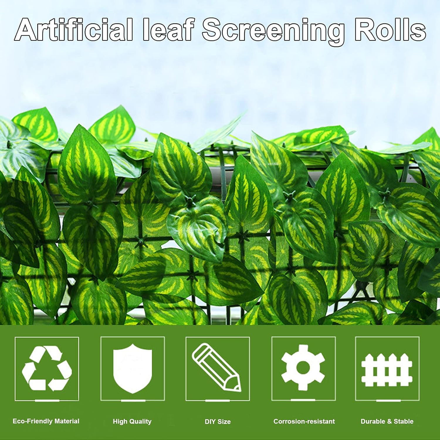 Artificial Ivy Leaf Screening Roll 3m x 0.5m Artificial Ivy Privacy