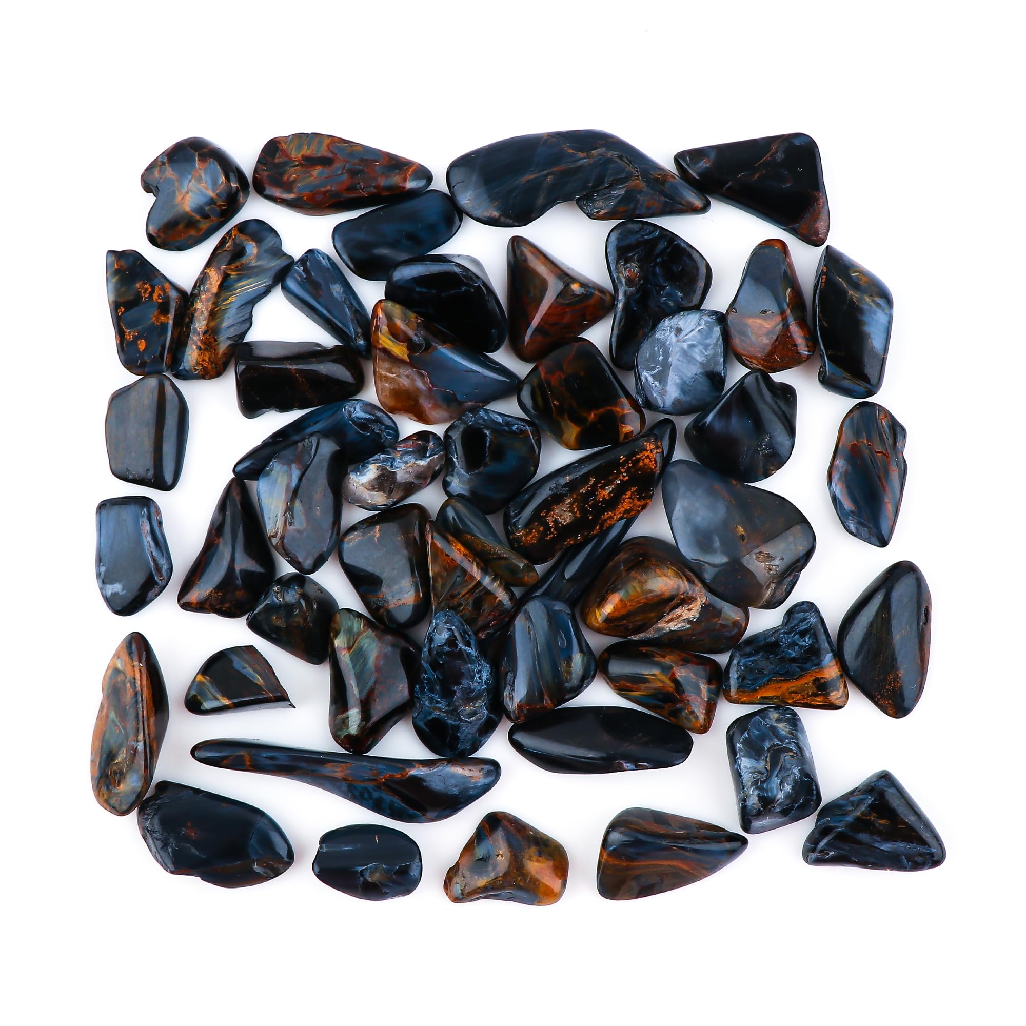 GEMKORA (5-7pcs) (15-20mm) Natural Pietersite Gemstones, Wholesale Cabochons Tumbles, Jewelry Making Loose Stone Supply, DIY - Image 2