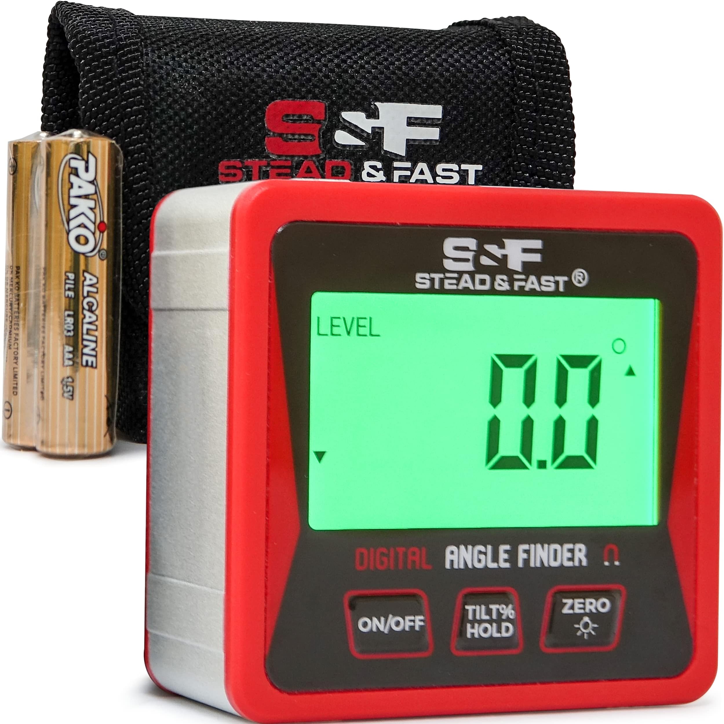 Digital Angle Finder & Level Bubble Vial 4 X 90°Angle Gauge