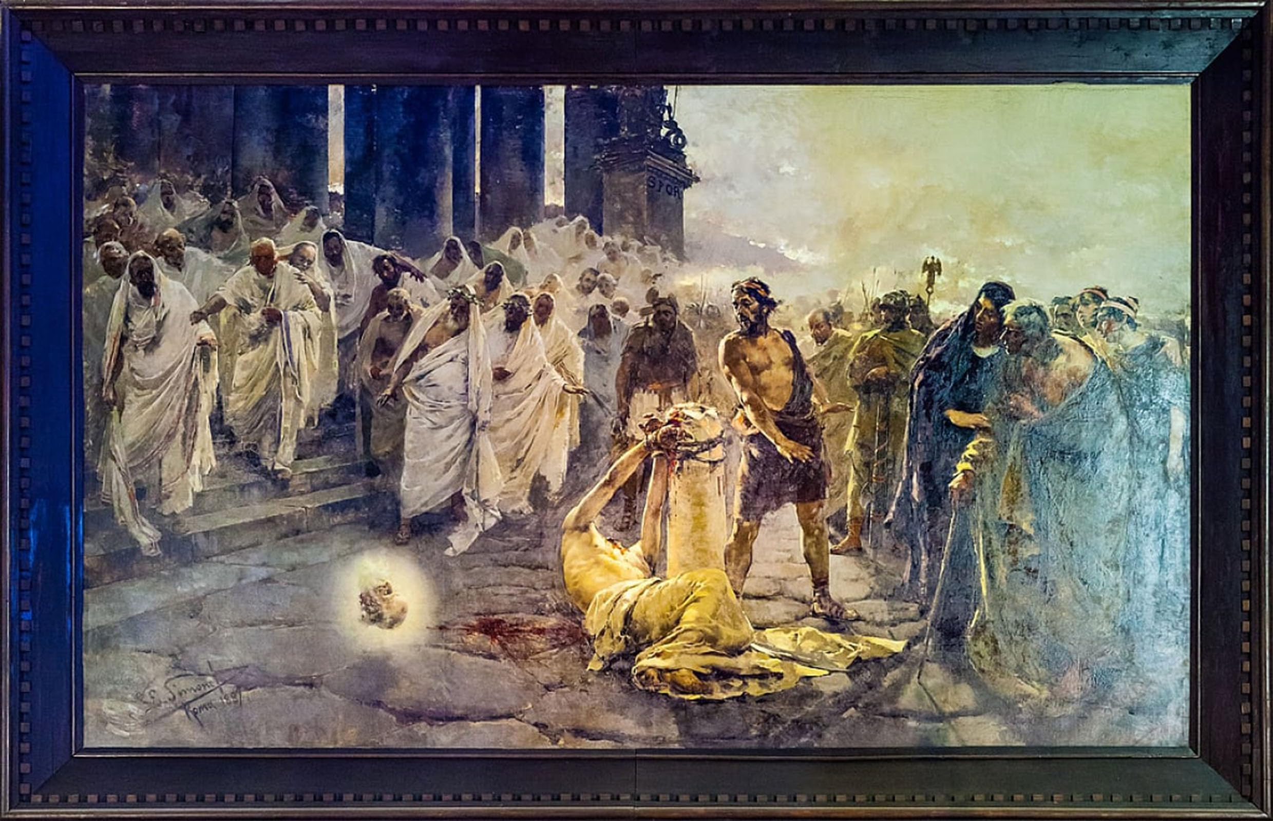 POSTERIIk Famous Print Pop Art Wall Art Graffiti the Beheading of Saint Paul by Enrique Simonet Art Prints for Home Decor 60x90cm