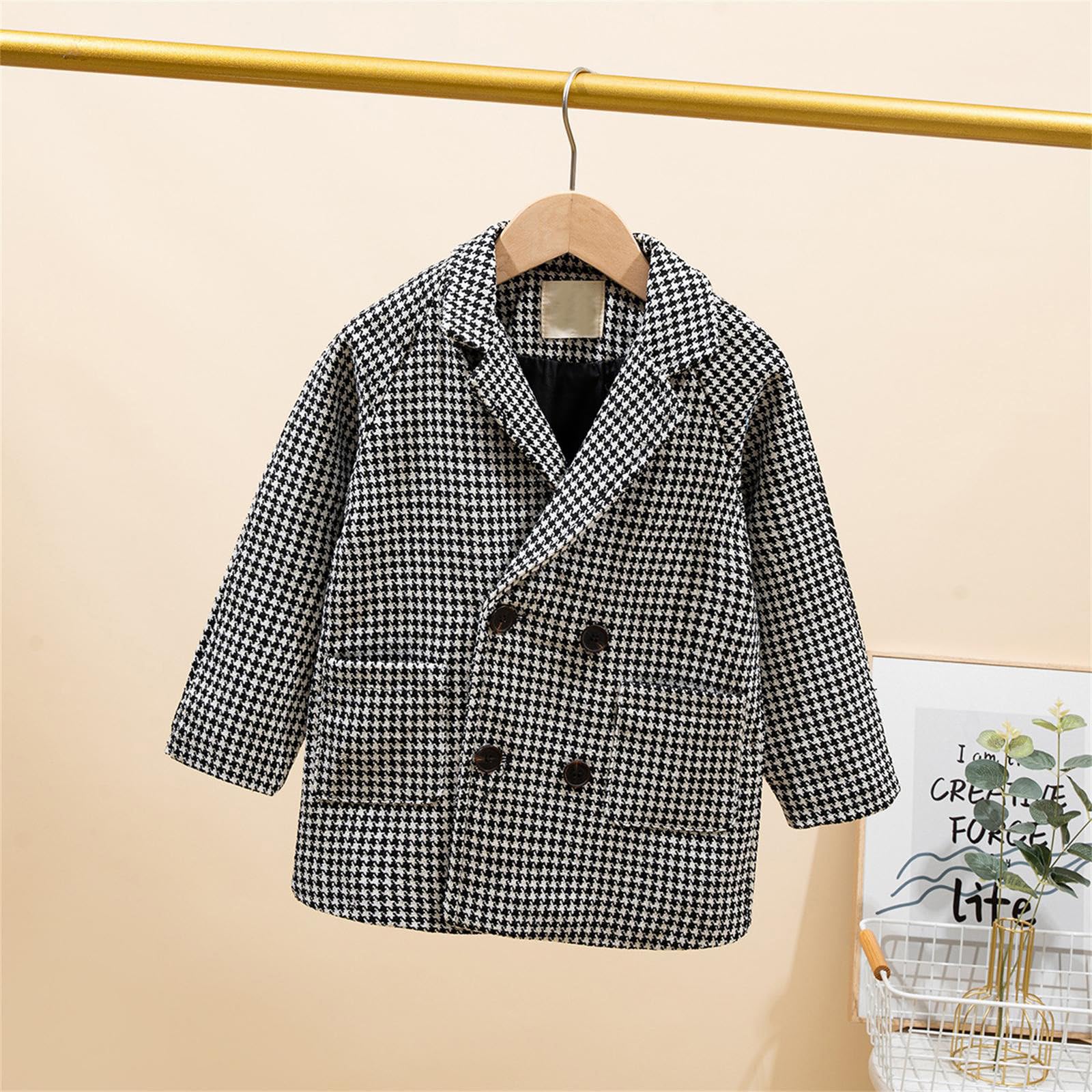 WWricotta Cappotto per Bambini Cappotto per Bambini Cappotto di Lana Autunnale e Invernale per Ragazzi Cappotto per Bambini Medio e lungo389