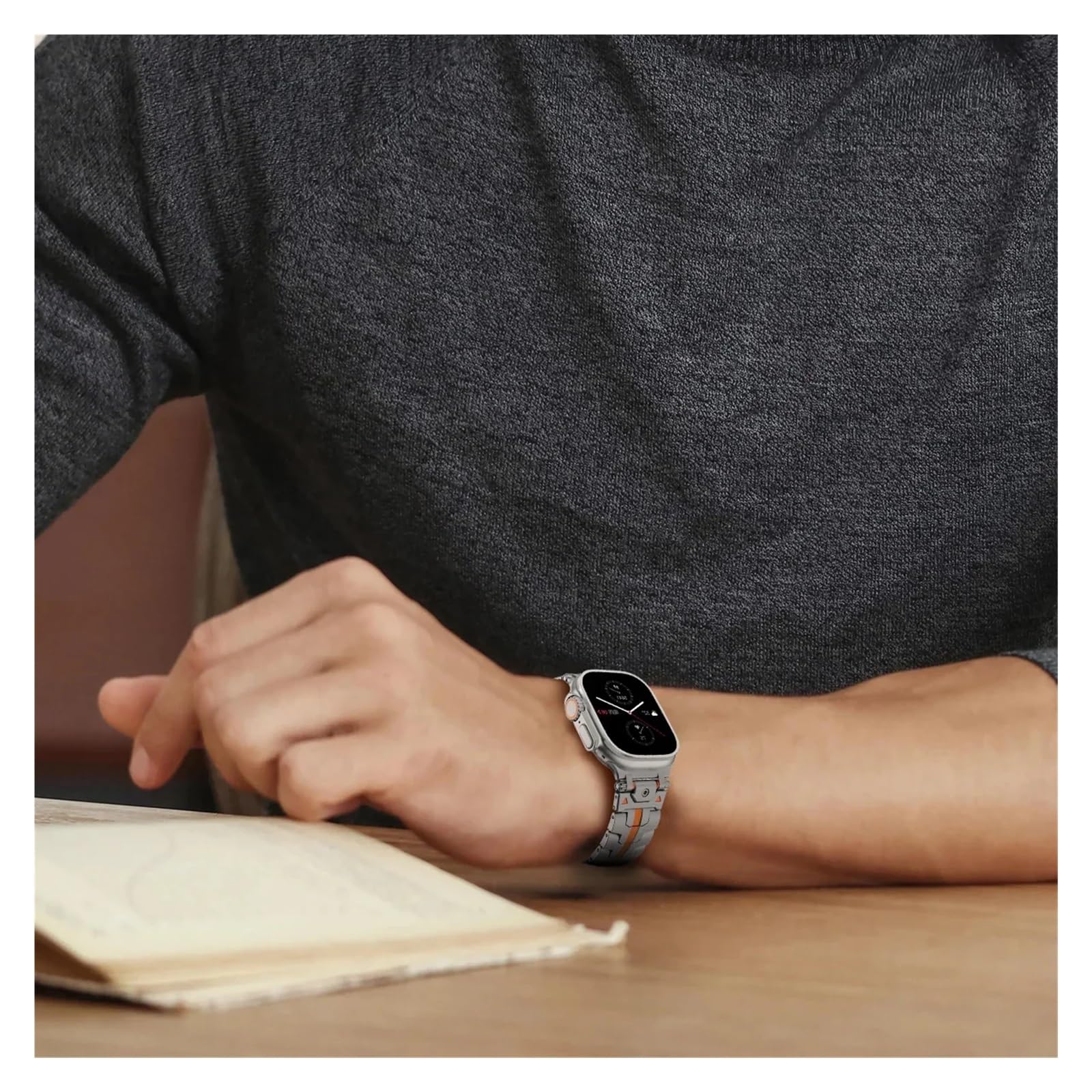 VELORE Correa para Apple Watch Ultra 2 49mm Series 10 9 8 7 se 6 5 4 Correa de acero inoxidable para iwatch 49 42 46mm 41 45mm 40 44mm Correas de reloj