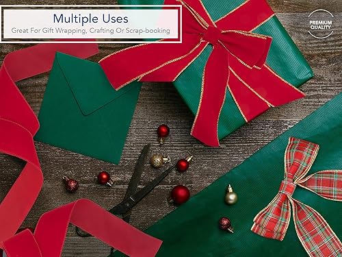 Miniatura 7 de Royal Imports Rollo de cinta impermeable tradicional verde oscuro con cable, 50 yardas, para decoración floral y artesanal