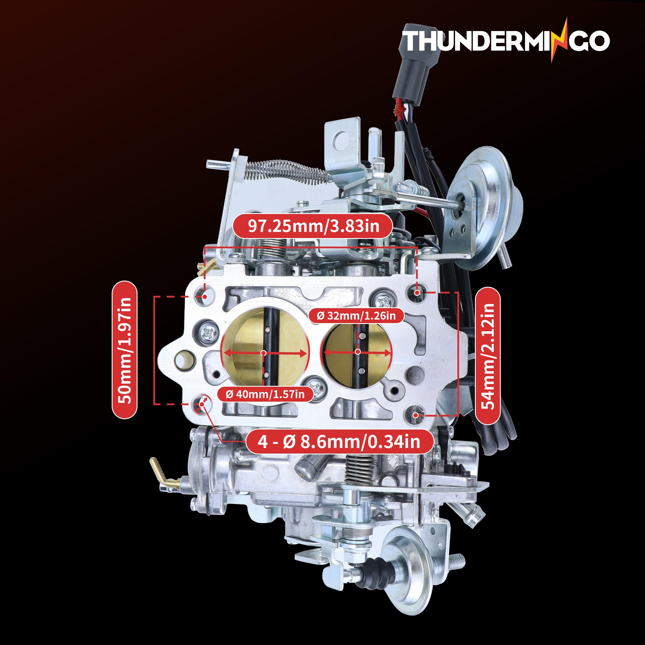 Amazon.com: THUNDERMINGO New 2 Barrel 22R Carburetor TOY-507 Carb