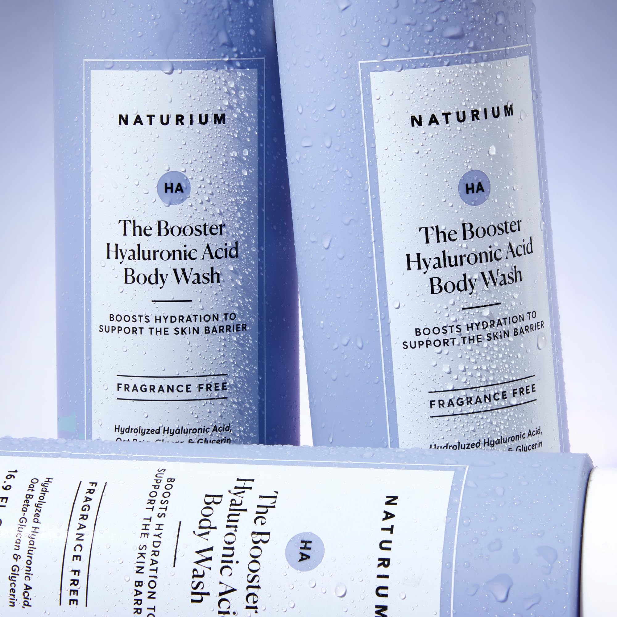 Naturium The Booster Hyaluronic Acid Body Wash, Hydrating & Moisturising, with Glycerin & Vitamin B5, 16.9 OZ / 500 ML - Image 4