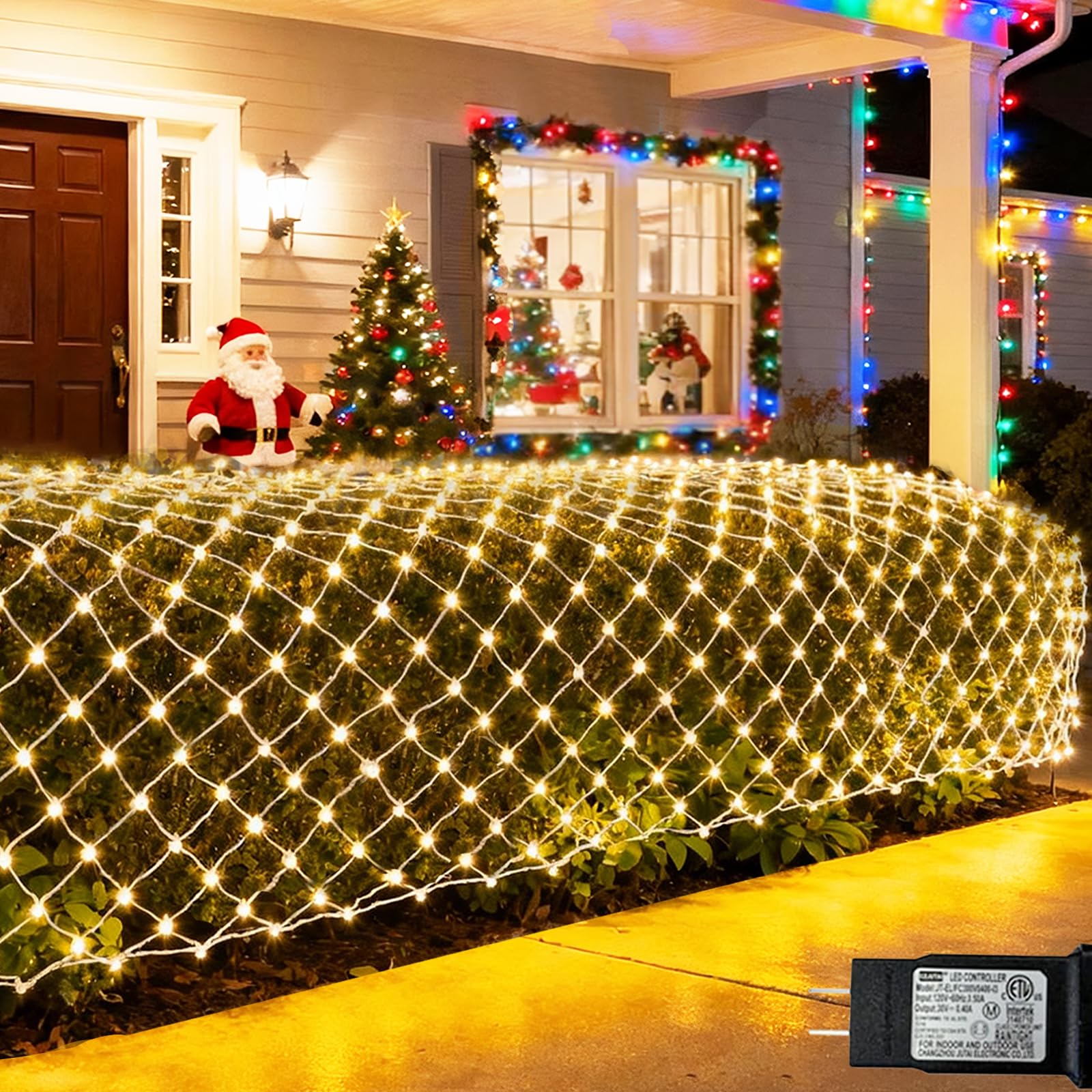 Pooqla Warm White 300 LED Net Twinkle Light