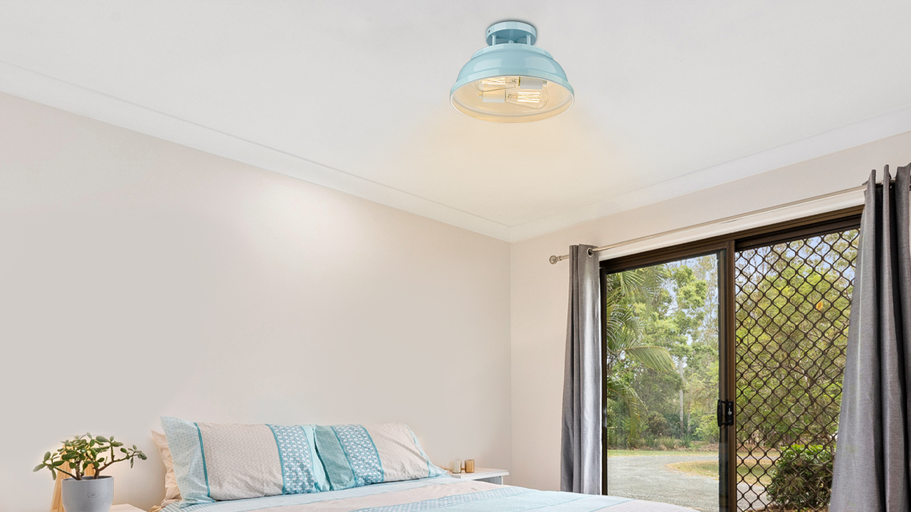 Zeyu Modern Semi Flush Ceiling Light - 2-Light Ceiling Light