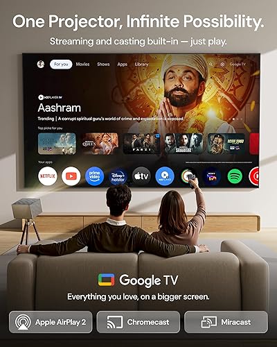 Miniatura 8 de Proyector Láser VisionMaster Pro 4K — Juegos de 240Hz/4ms, Teatro IMAX Enhanced de 300" con EBL, 3D y Dolby Vision, Multitarea 2× Más Rápida, AI