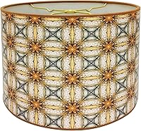 Vista 21 de Royal Designs, Inc. Pantalla de Tambor Decorativa de Moda Hecha a Mano, Hecha en EE.UU., 10 pulgadas, HBC-8028-10, Camello de Dos Tonos