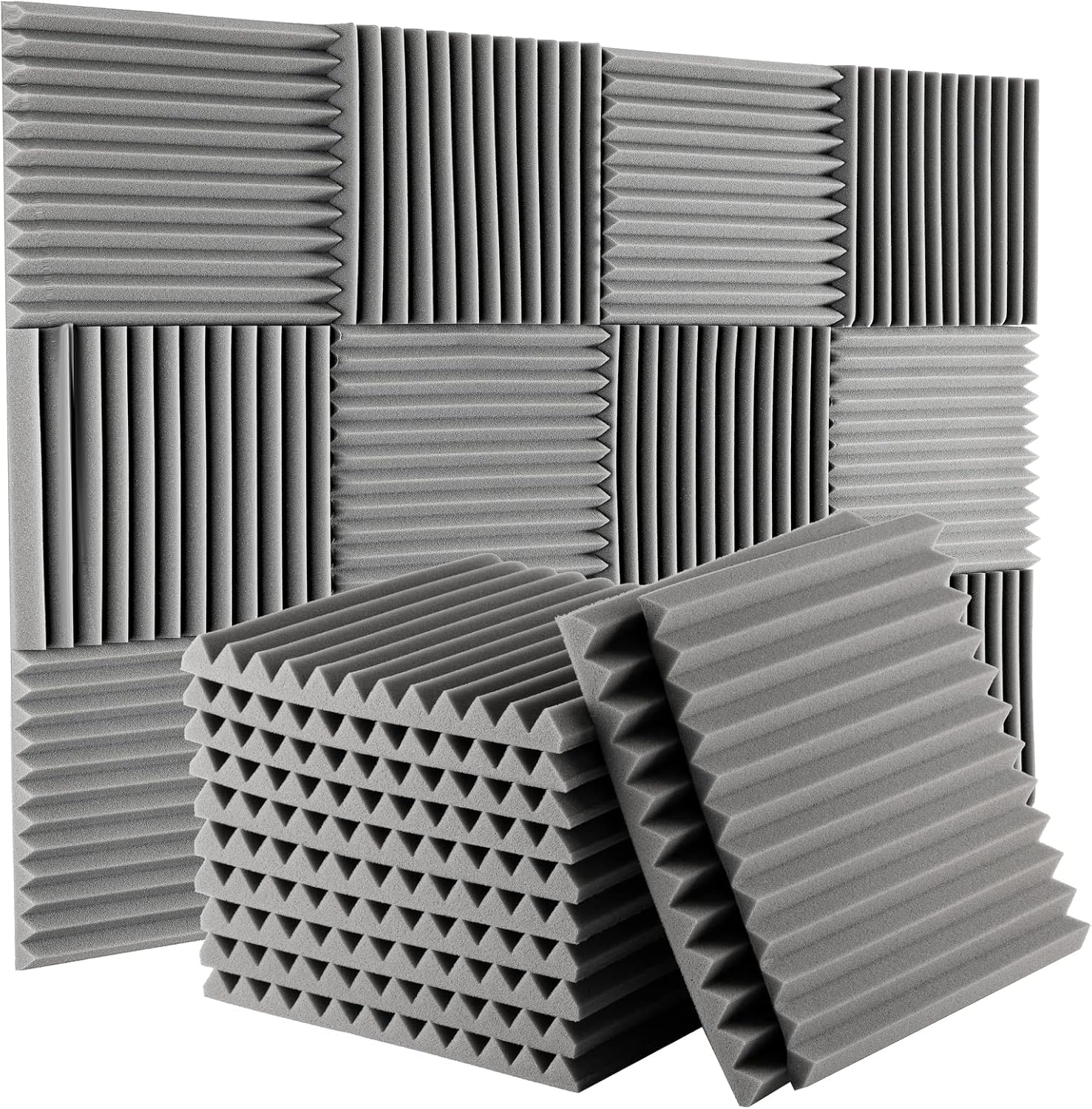 Buy Acoustic Panels 12 Pieces,1 X 12 X 12 Inches,Acoustic Treatment