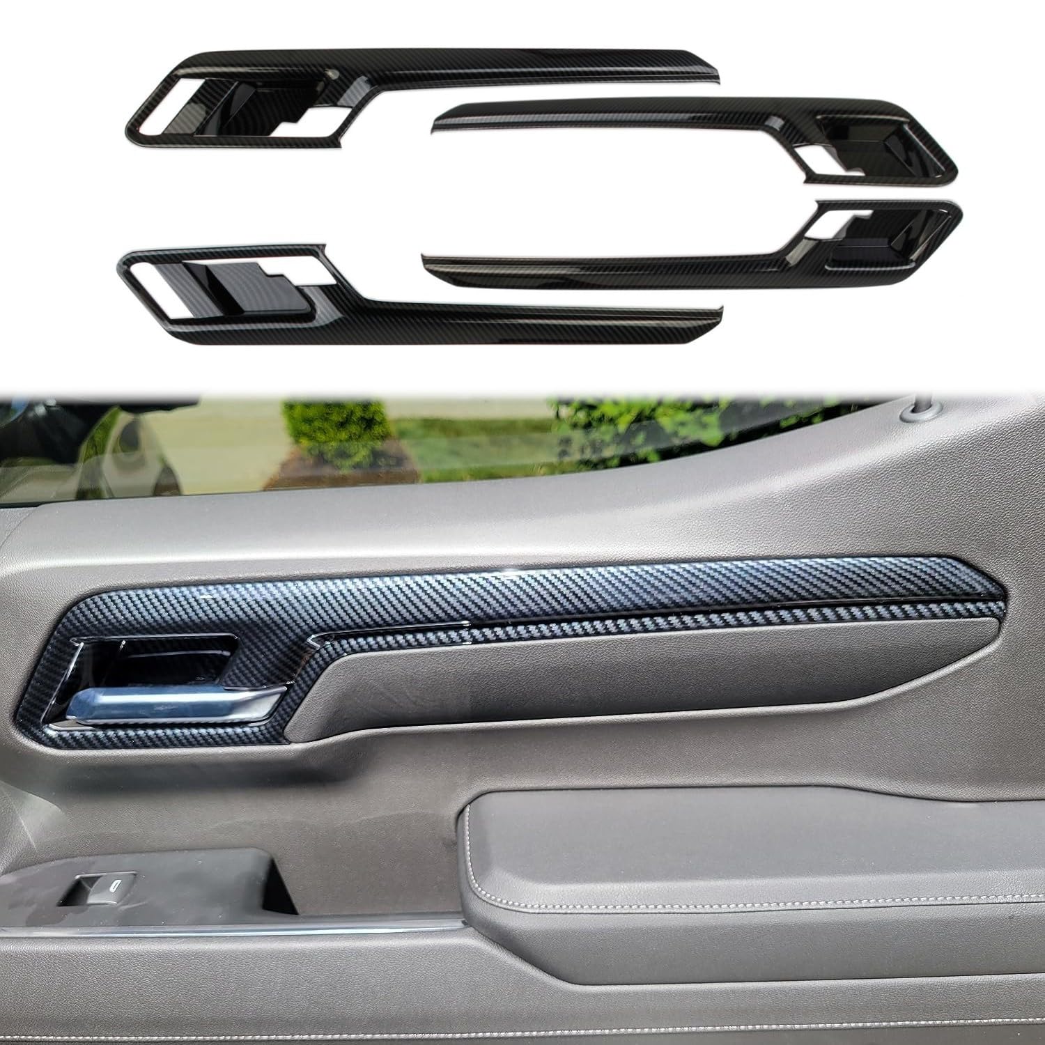 Carbon Fiber Style Inner Door Handle Bowl Cover Trims For Honda Accord 2018-2022 - Foto 5
