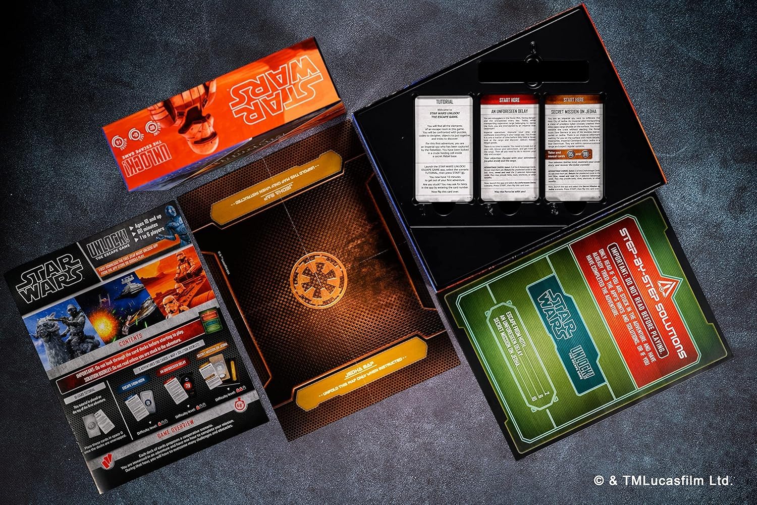 Space Cowboys Unlock! SCUNLSW01FR Star Wars Unbox Now, Gioco da tavolo, da 10 anni, da 1 a 6 giocatori, 60 minuti