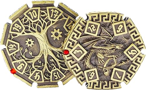 Juego de dados de insignia de Calabozos y Dragones, juego de dados poliédricos de metal hueco, dados de calavera de dragón D&D, DND Tenzi Blue Elf