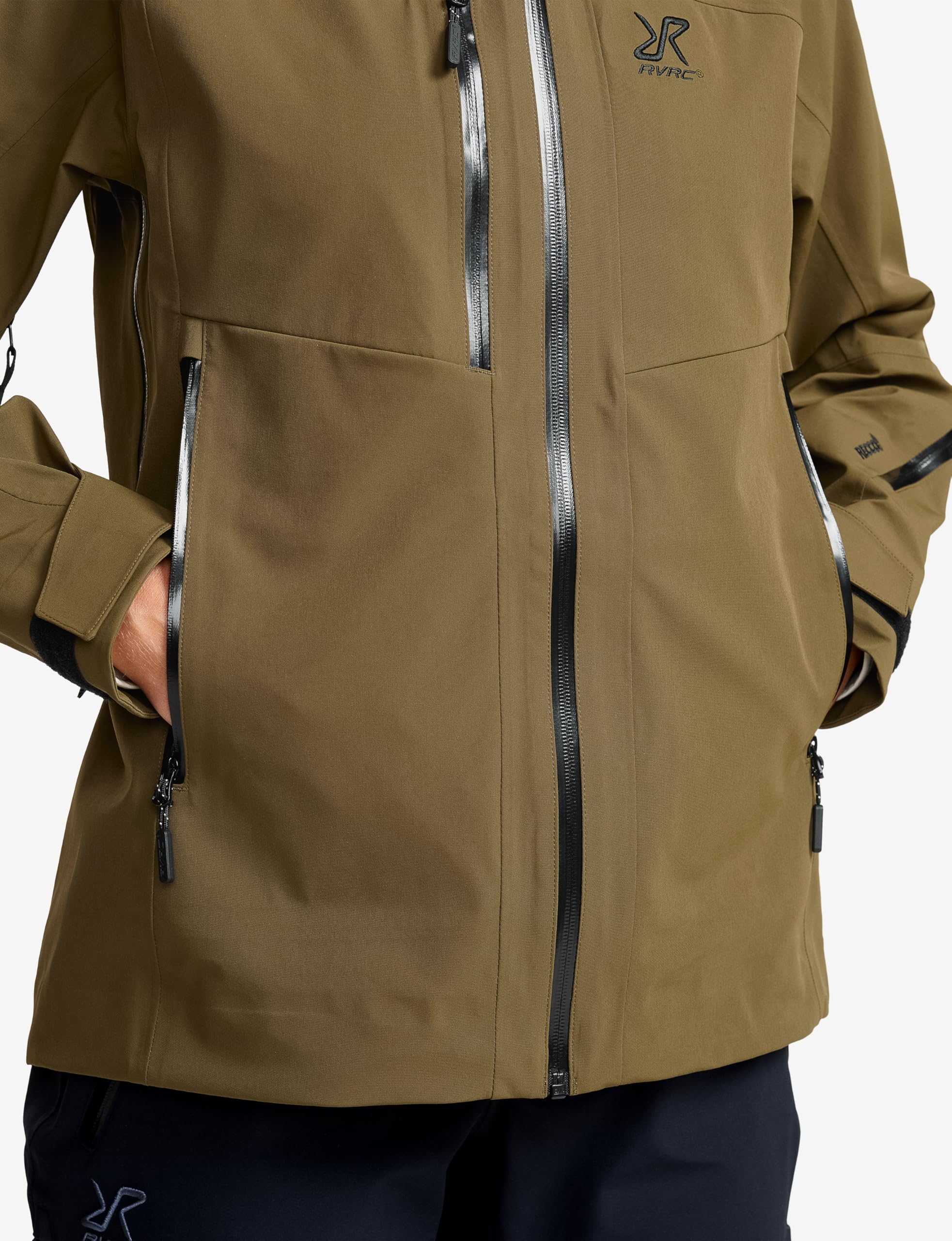 RevolutionRace Cyclone 3L Shell Jacket für Damen, Wasserdichte Jacke mit Recco-Reflektoren zum Wandern