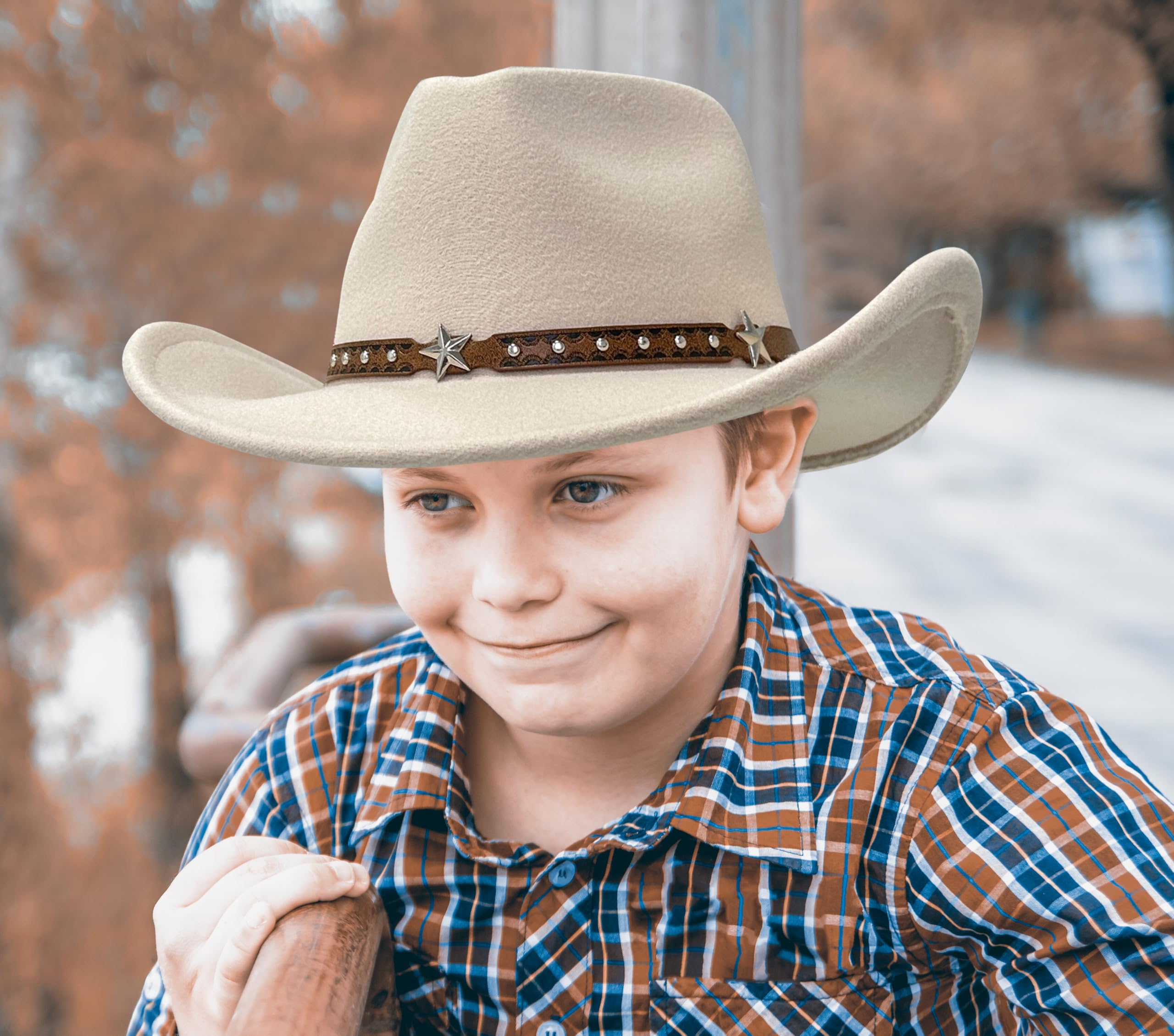 Jastore Sombrero de vaquero para bebé niña sombrero de vaquero occidental