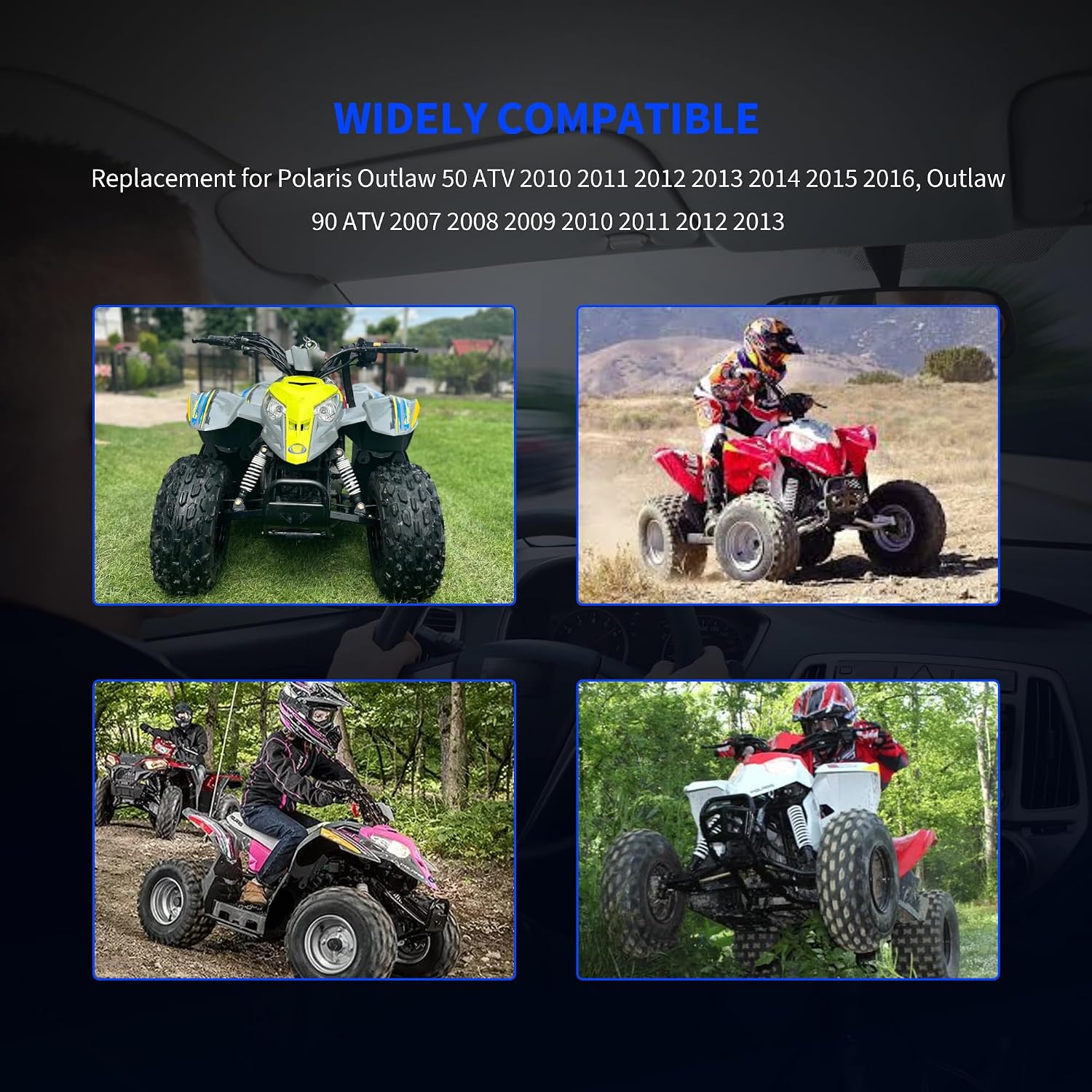 Ignition CDI Module Box Replacement for Polaris Outlaw 50 ATV 2010 2011 2012 2013 2014 2015 2016, Outlaw 90 ATV 2007 2008 2009 2010 2011 2012 2013