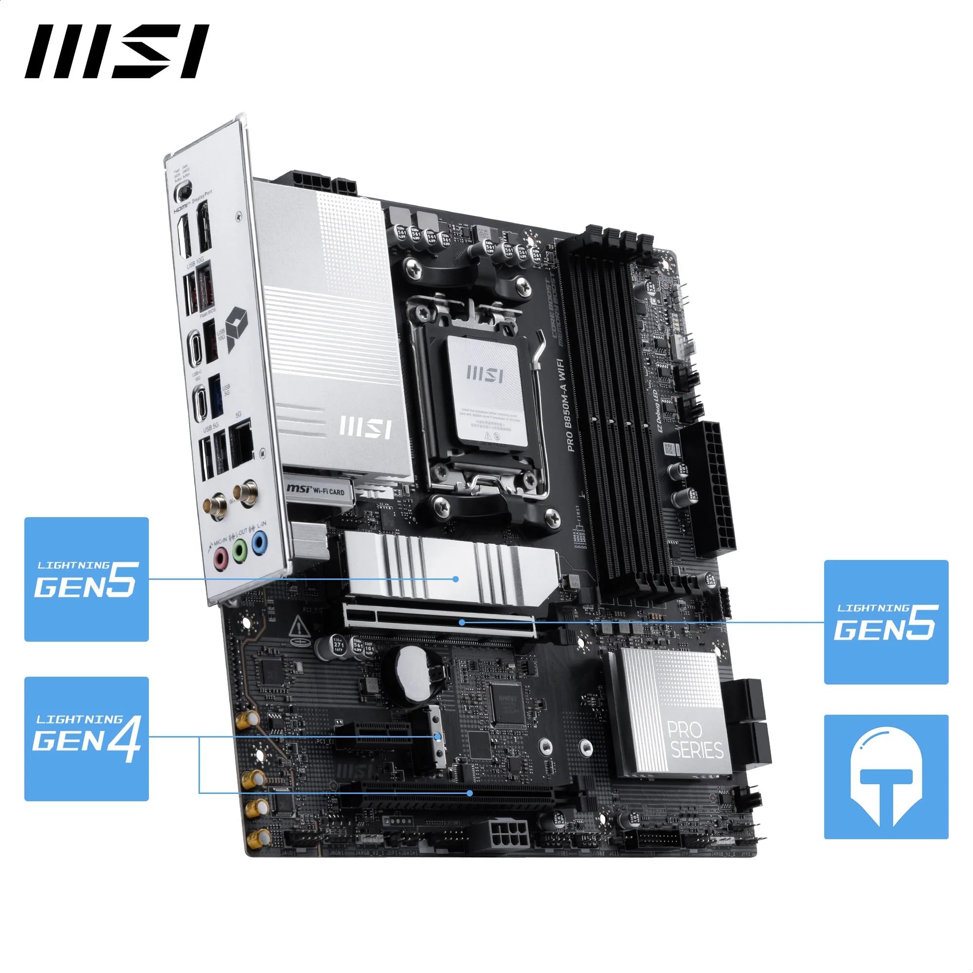 MSI PRO B850M-P WIFI【AM5・5GLAN/Wi-Fi7】 Amazon.com: MSI PRO B850M-A WiFi Motherboard, mATX