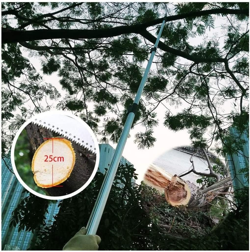 Telescopic Pruning Saw Extendable Pole Pruning Saw Tree Pruner Pole with Saw Blade Used for Forestry, Lawn, Garden Branch Pruning (Color : 18ft/5.5m)