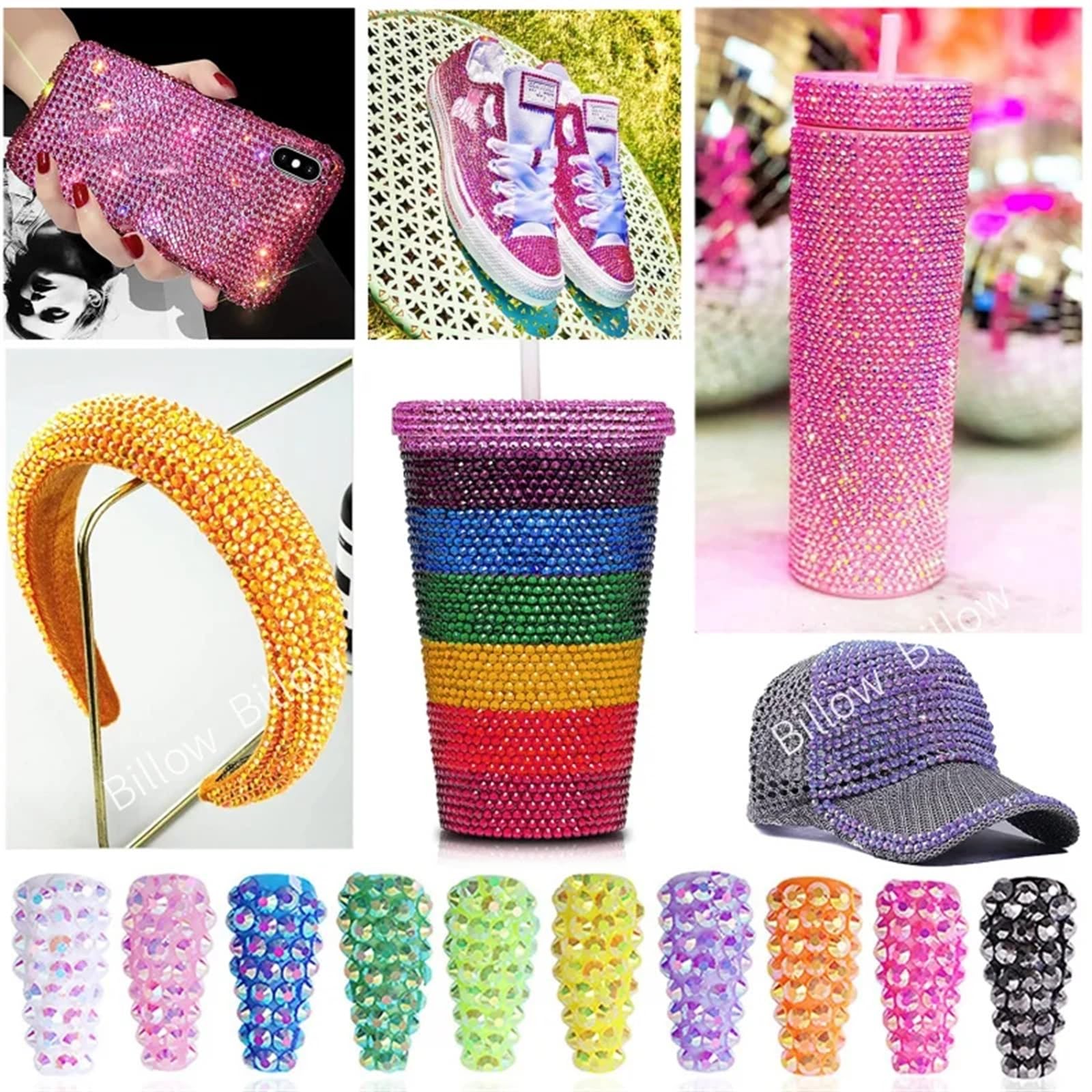 Strass non termoadesivi Glitter strass Crystal Diamond Nail Charms Decorazioni for nail art(Lt. Violet,SS20-1440pcs)