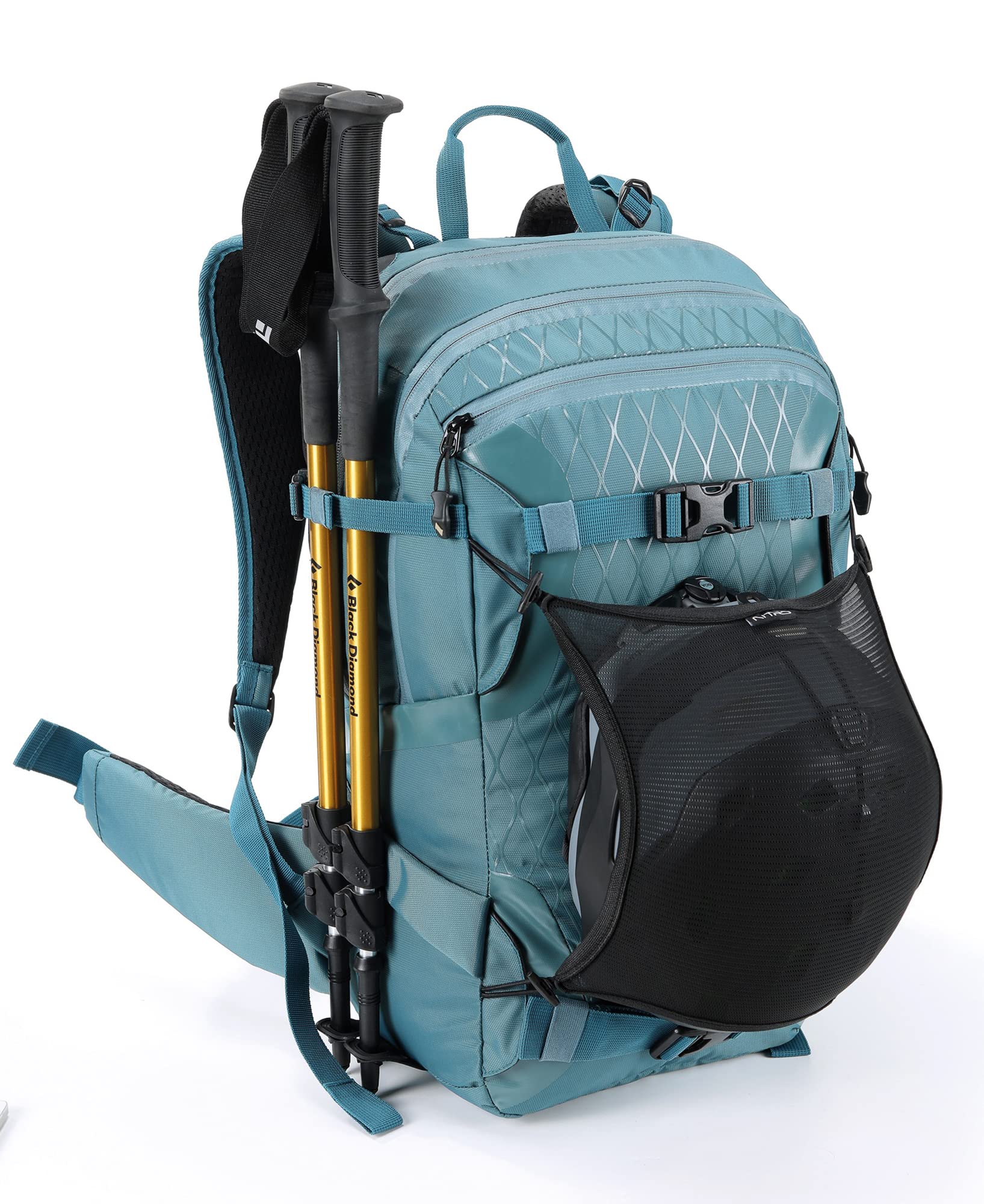 Nitro, SLASH 25 pro SET mit Ripuri 600 ml Flasche & Filter, Snowboardrucksack, Tourenrucksack, 25 L, ARCTIC