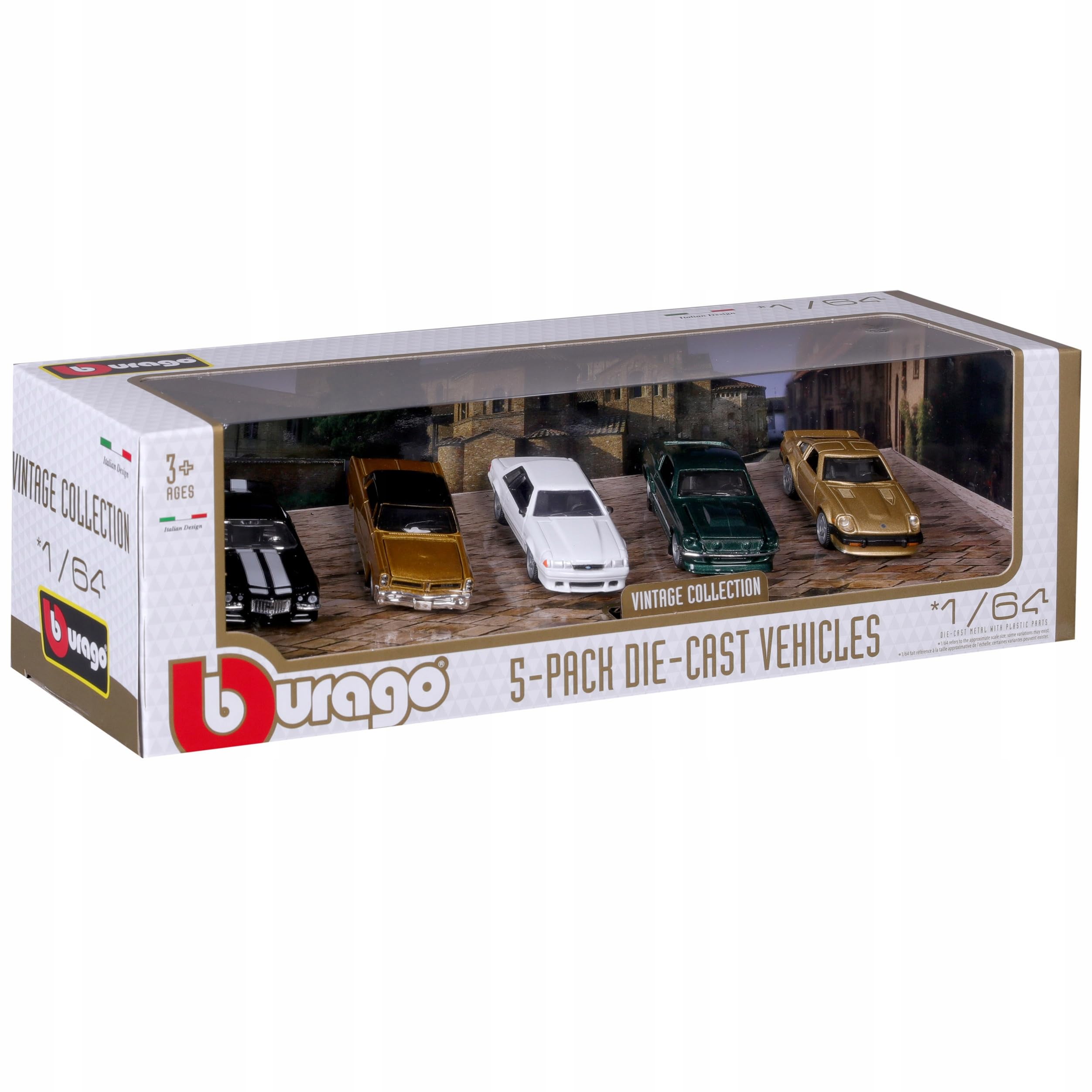 Vehicle BBURAGO 1:64 Ford Mustang Datsun 280ZX Chevrolet Camaro Pontiac