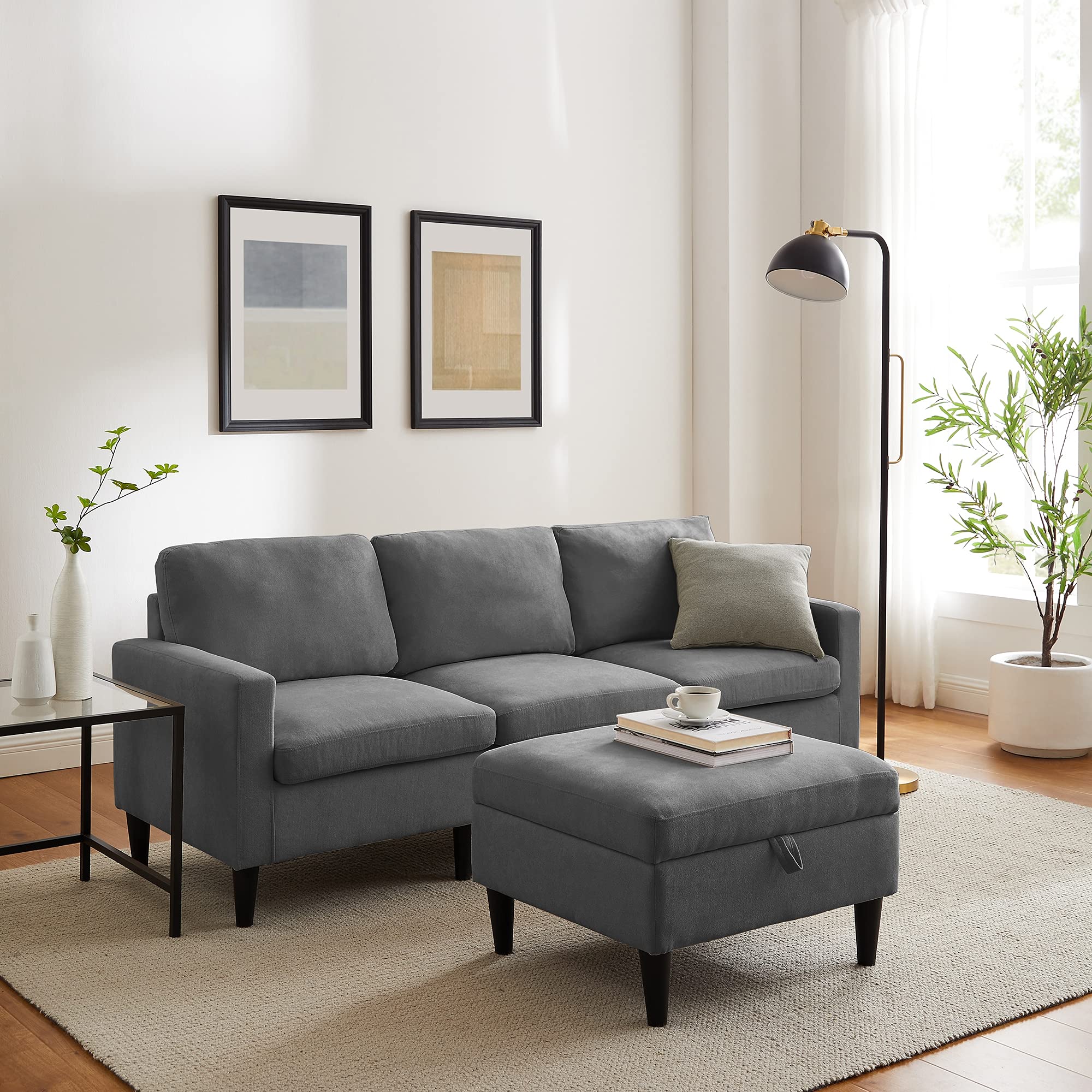 Buy GOOD & GRACIOUS Convertible Sectional Sofa Chaise LShaped Couch