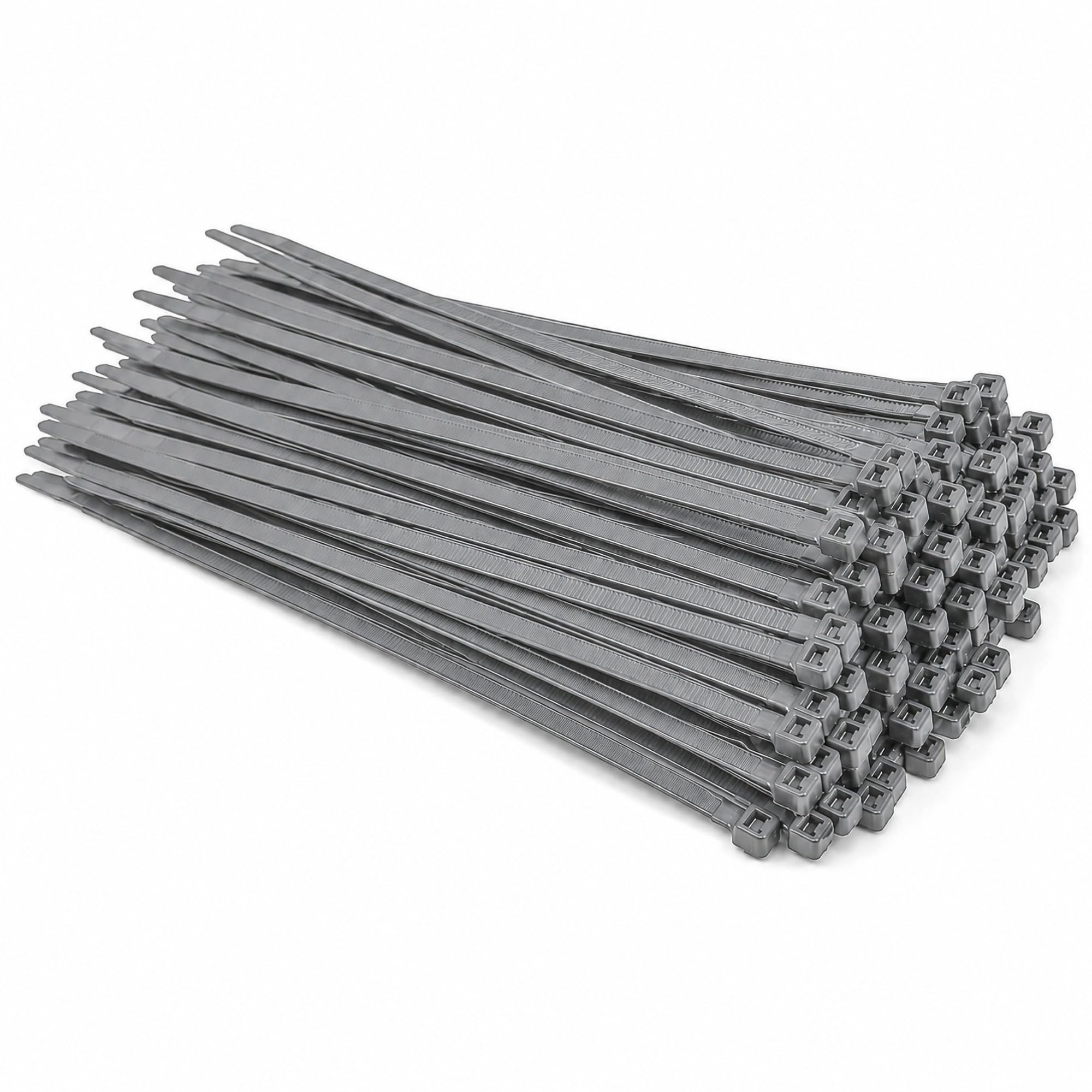Sujetacables, 300 mm x 4,8 mm, nailon fuerte (1000, gris)