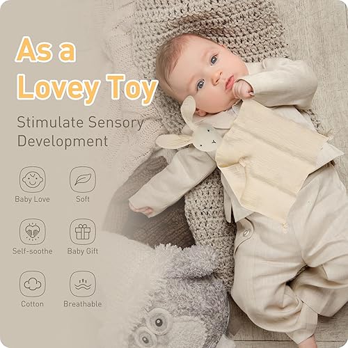 Miniatura 37 de Manta de seguridad de muselina de algodón suave de alta calidad, suave y transpirable, para recién nacidos, para bebé, niño, niña, género neutro.